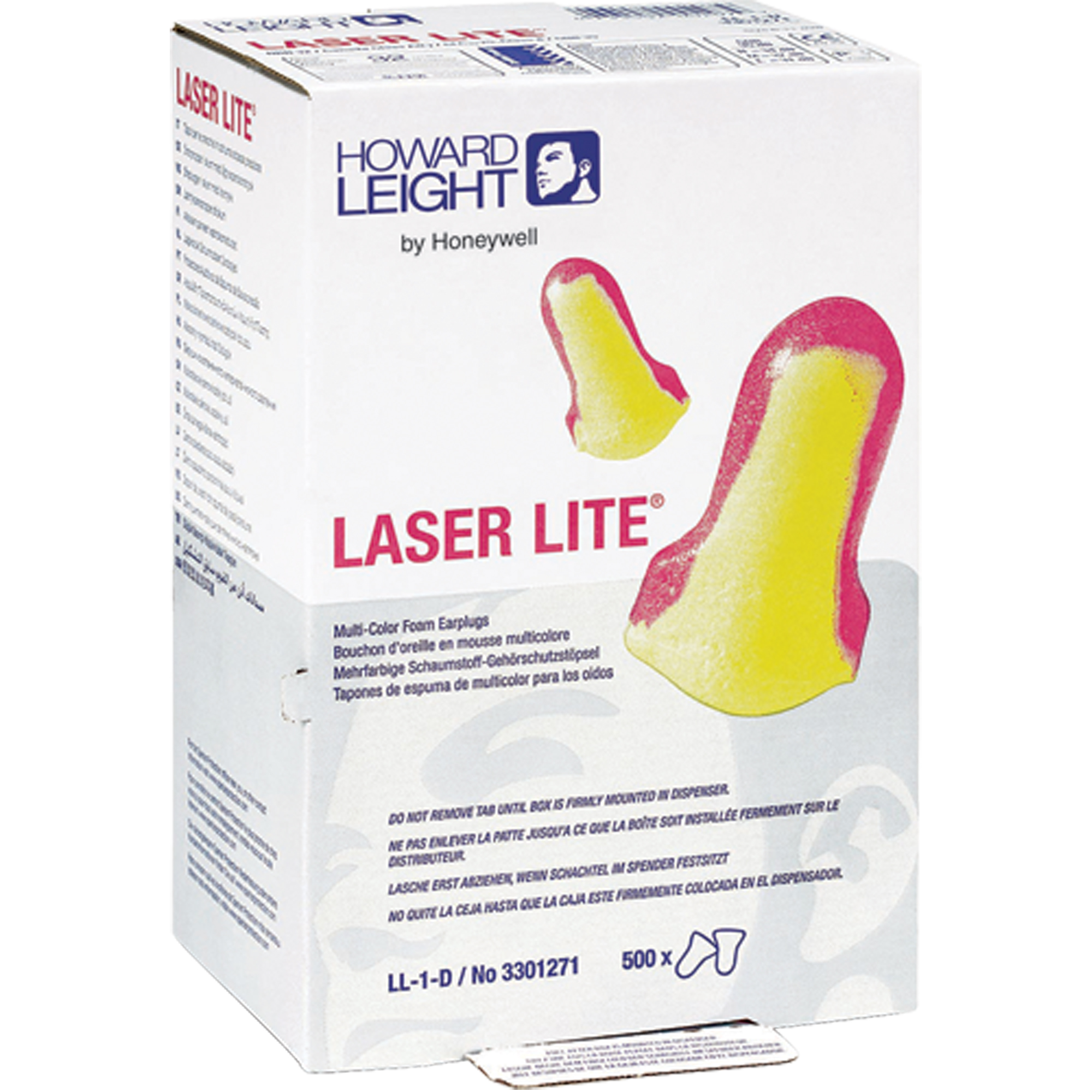 Bouchons d'oreilles Laser LiteMD de Howard LeightMC, Vrac - Boîte