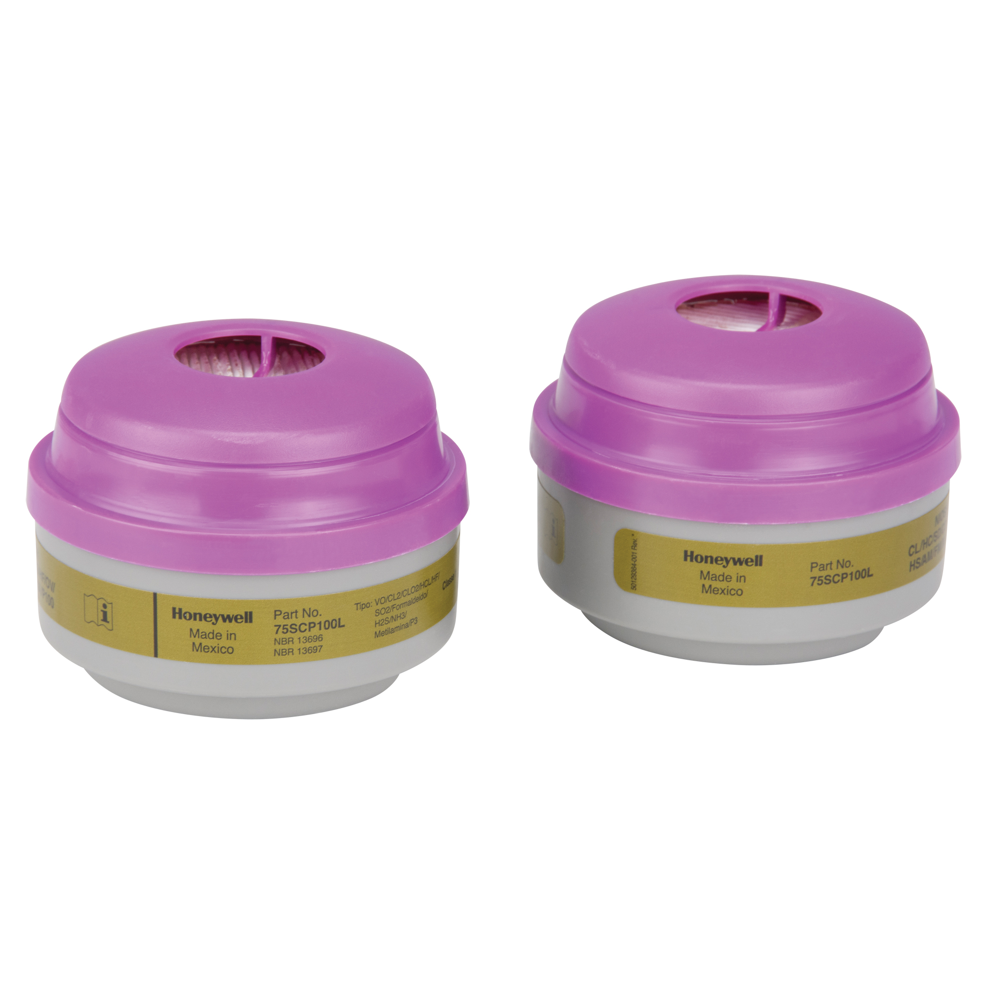 Cartouches pour respirateur série N de NorthMD, Cartouche gaz/vapeur, Gaz multiples