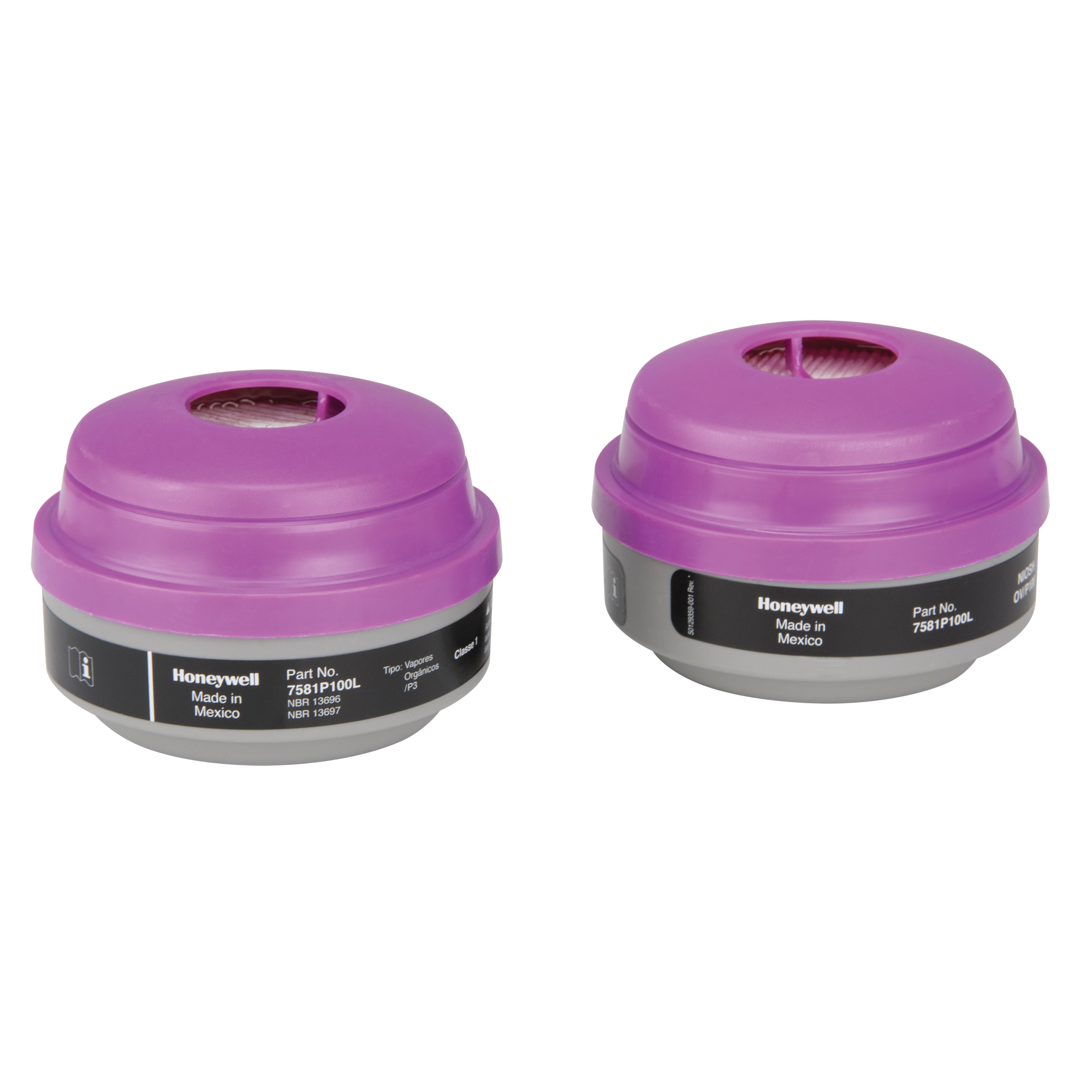 Cartouches pour respirateur série N de NorthMD, Cartouche gaz/vapeur, Vapeurs organiques/P100