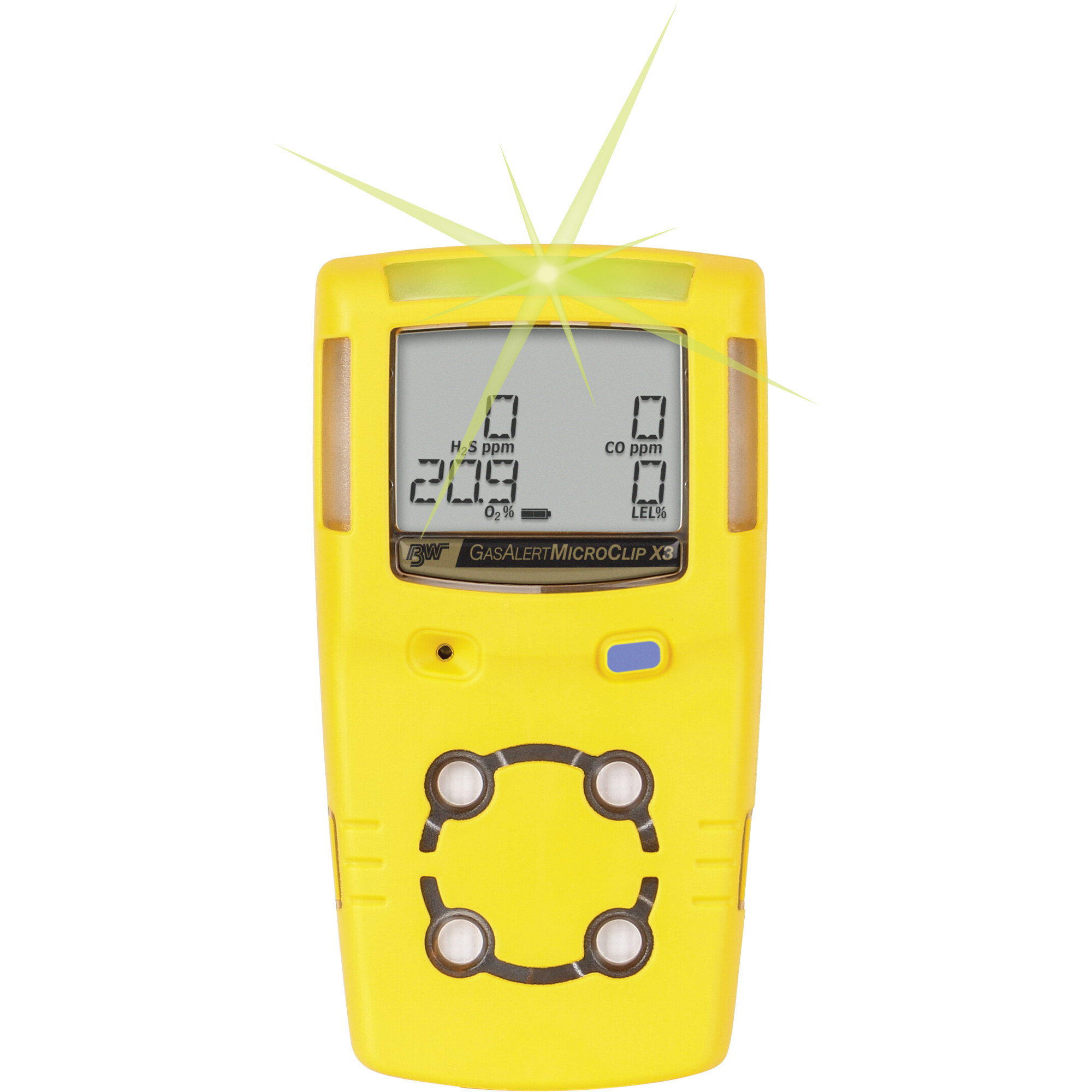 Détecteur multi-gaz GasAlertMicroClip X3 BWMC, Simple Gaz, H2S