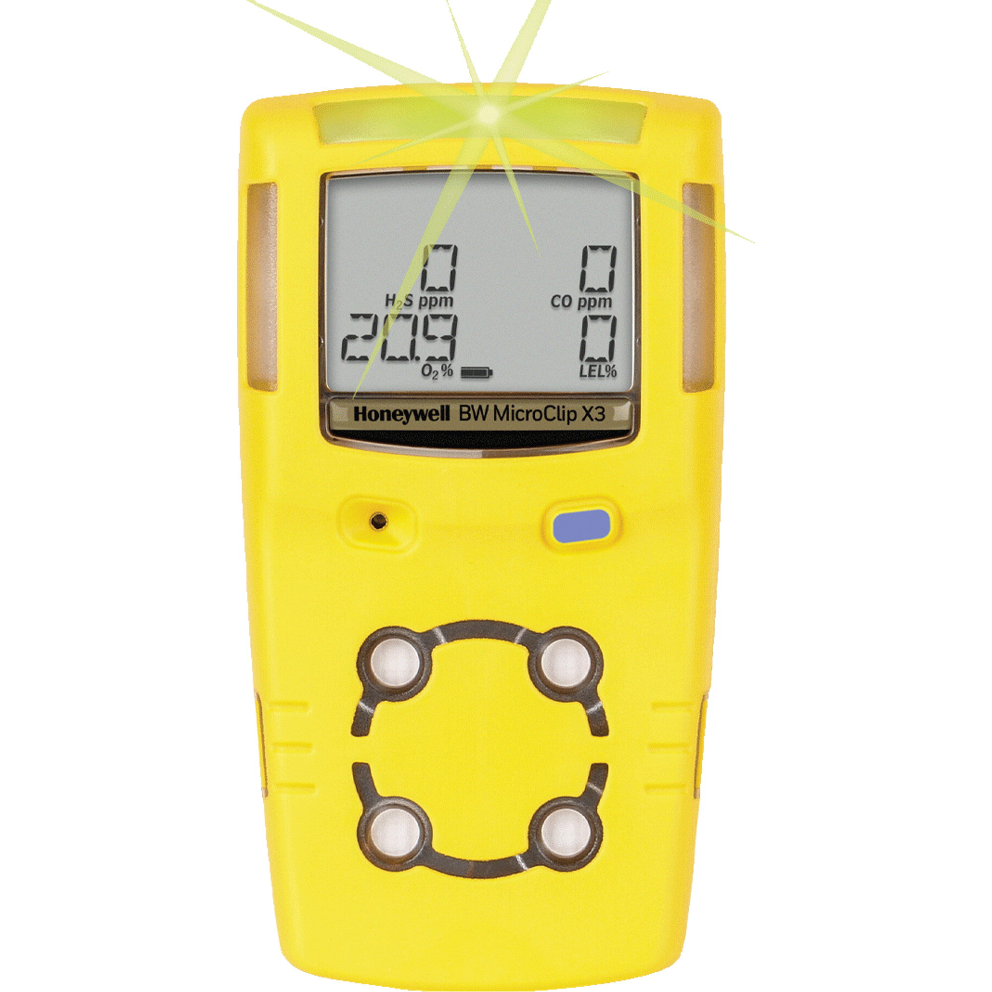 Détecteur multi-gaz MicroClip X3 BWMC, 3 Gaz, LEL - H2S - O2