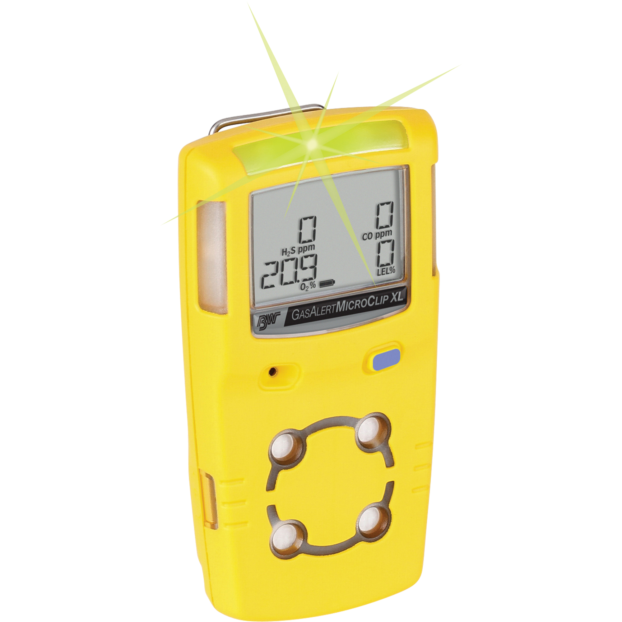 Détecteurs multi-gaz MicroClipXL BWMC, 2 Gaz, CO/H2S
