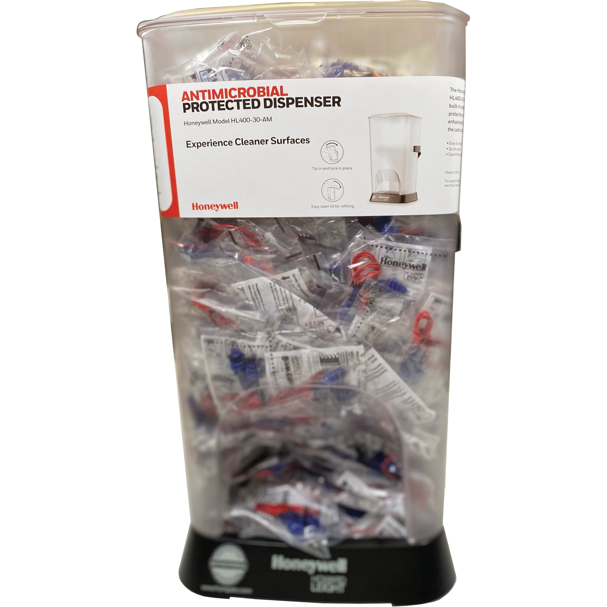 Distributeur de bouchons d’oreille filaires HL400 AM avec boîte de bouchons d’oreille AS-30R