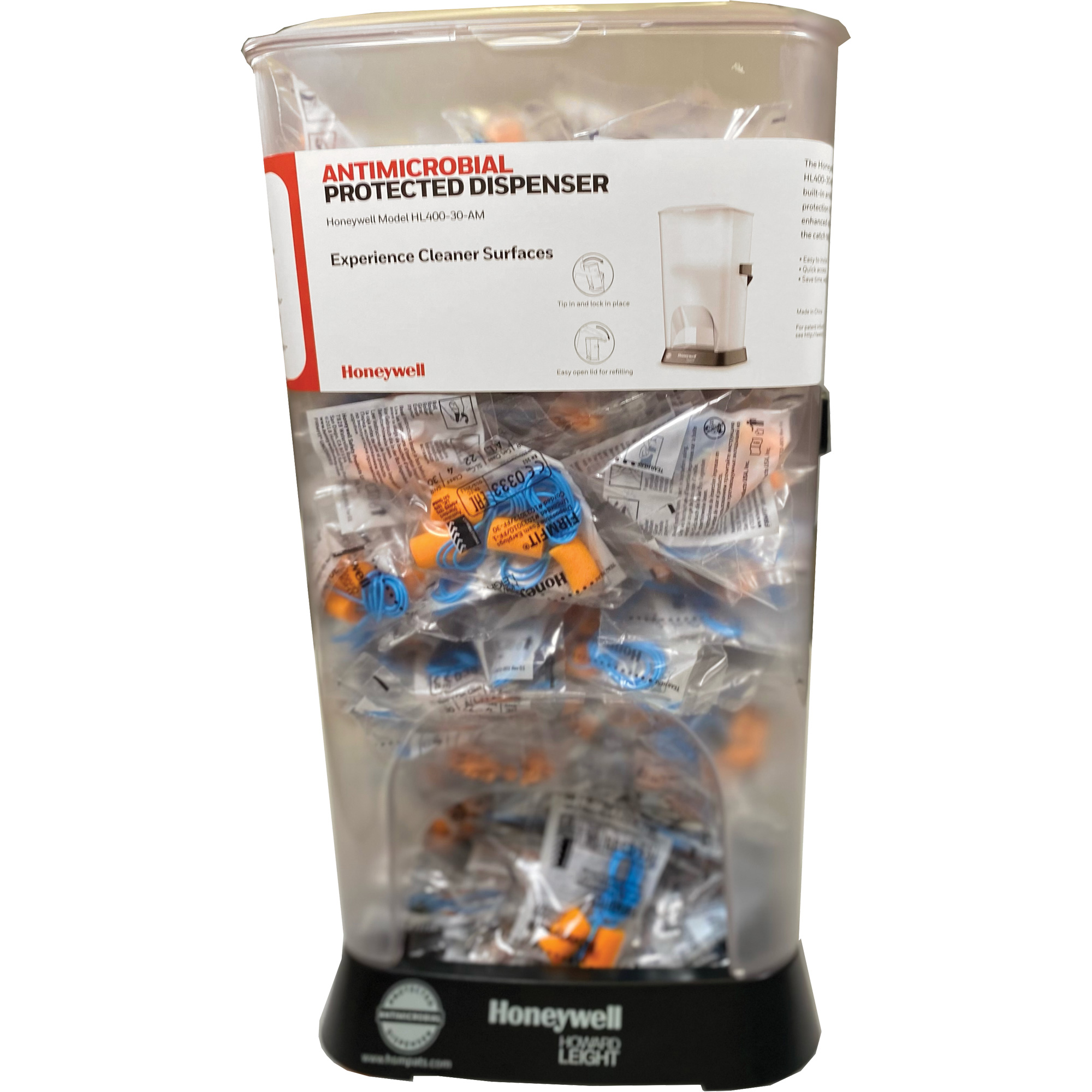 Distributeur de bouchons d’oreille filaires HL400 AM avec boîte de bouchons d’oreille FF-30