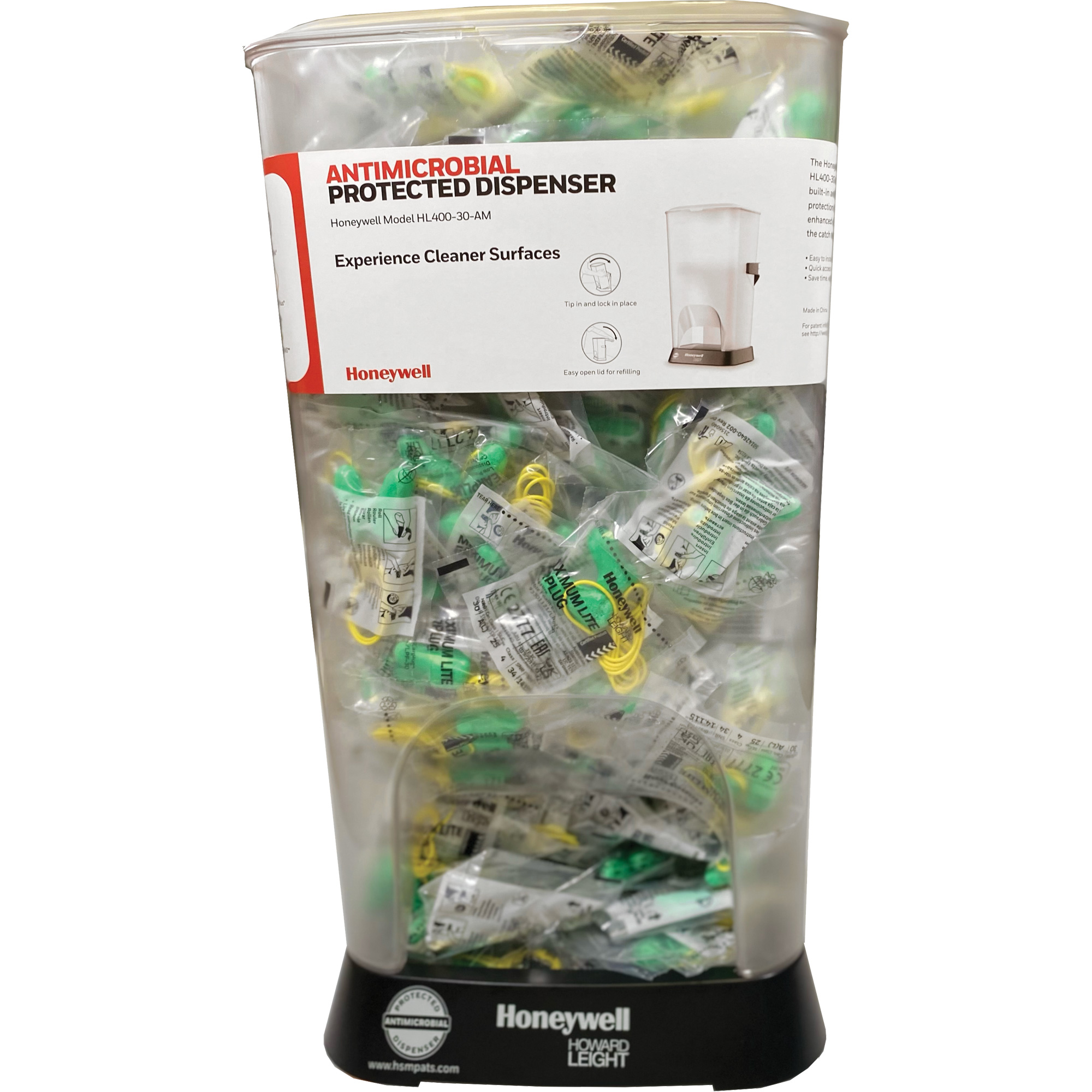 Distributeur de bouchons d’oreille filaires HL400 AM avec boîte de bouchons d’oreille LPF-30