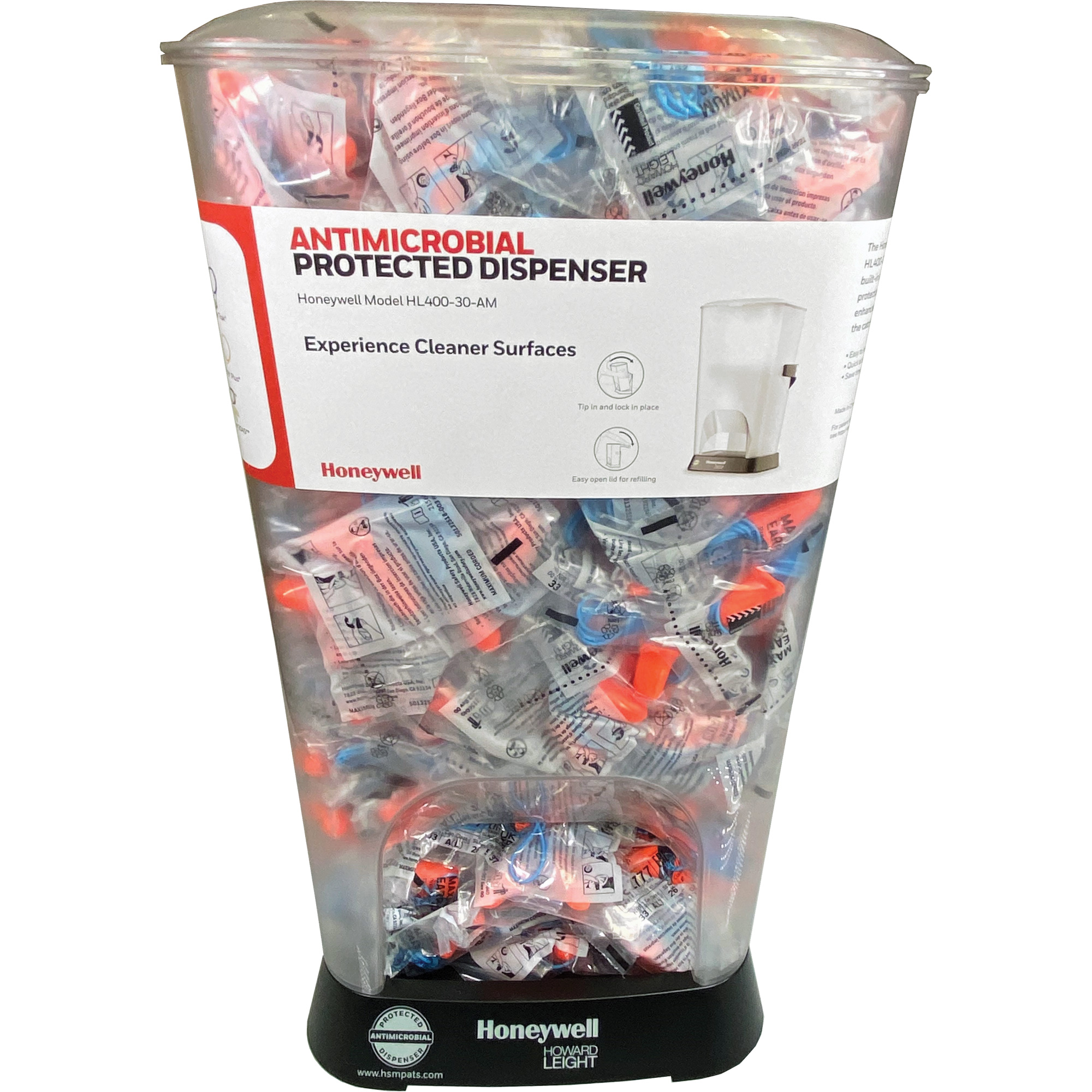 Distributeur de bouchons d’oreille filaires HL400 AM avec boîte de bouchons d’oreille Max-30