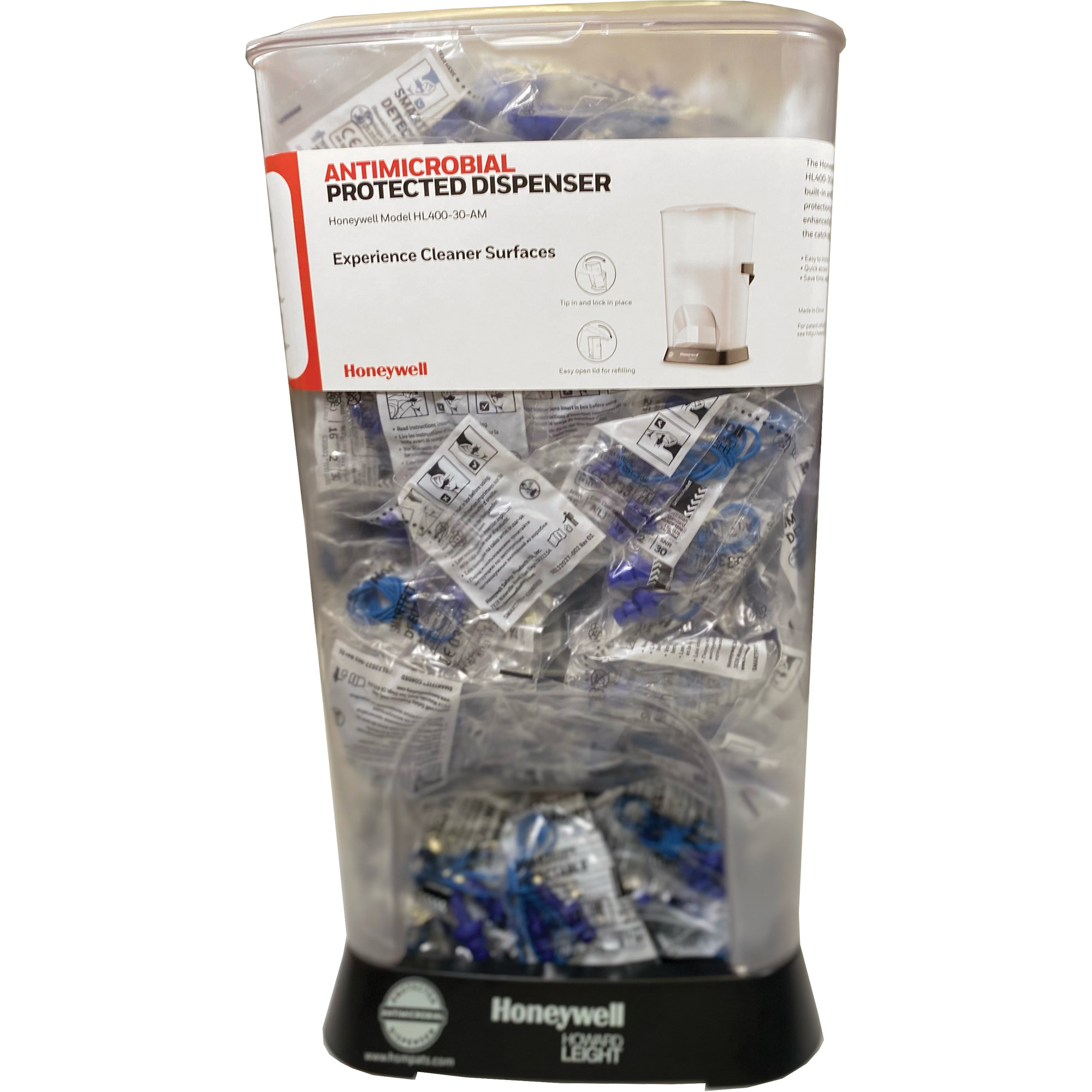 Distributeur de bouchons d’oreille filaires HL400 AM avec boîte de bouchons d’oreille SDT-30