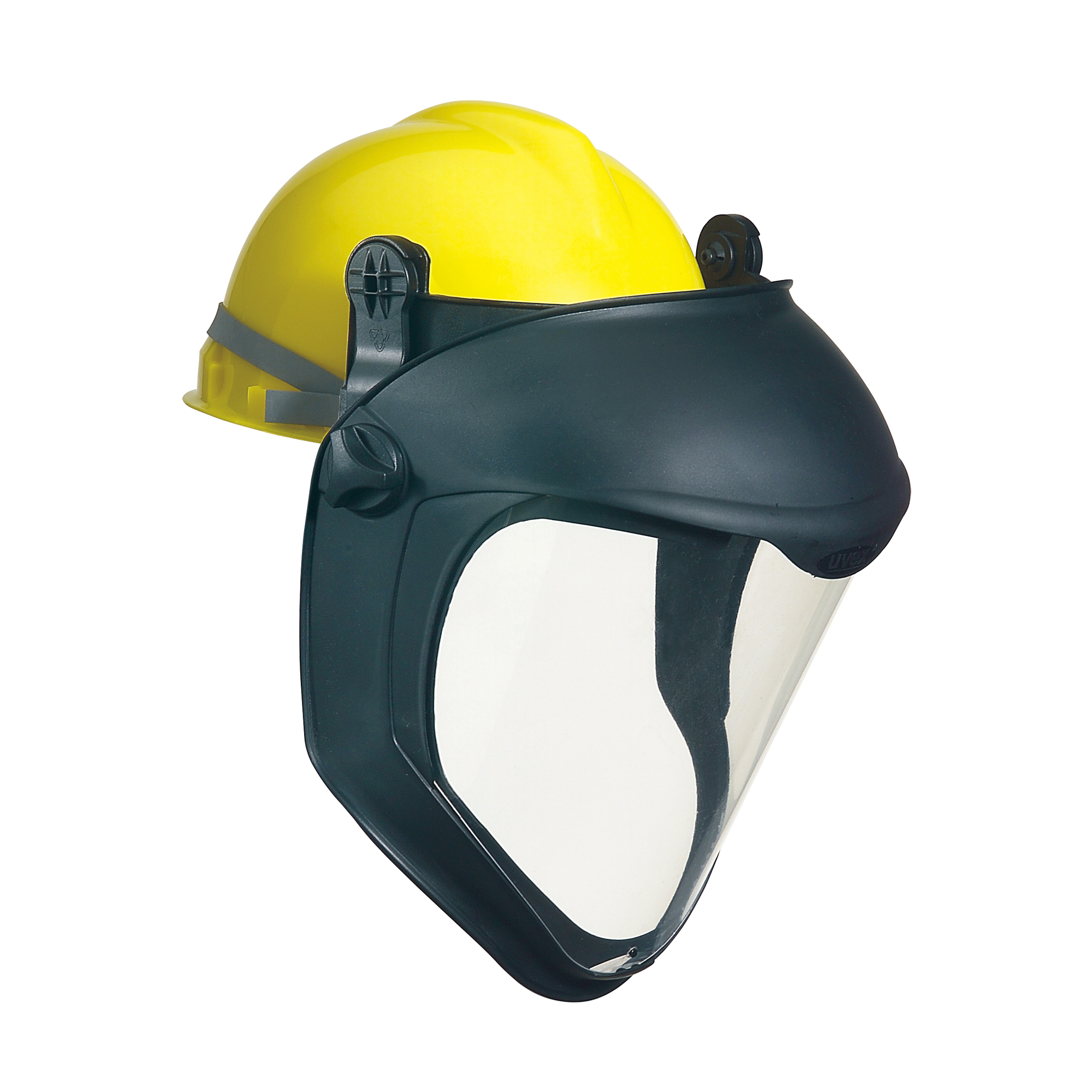 Écran facial UvexMD BionicMC avec adaptateur pour casque de sécurité, Polycarbonate