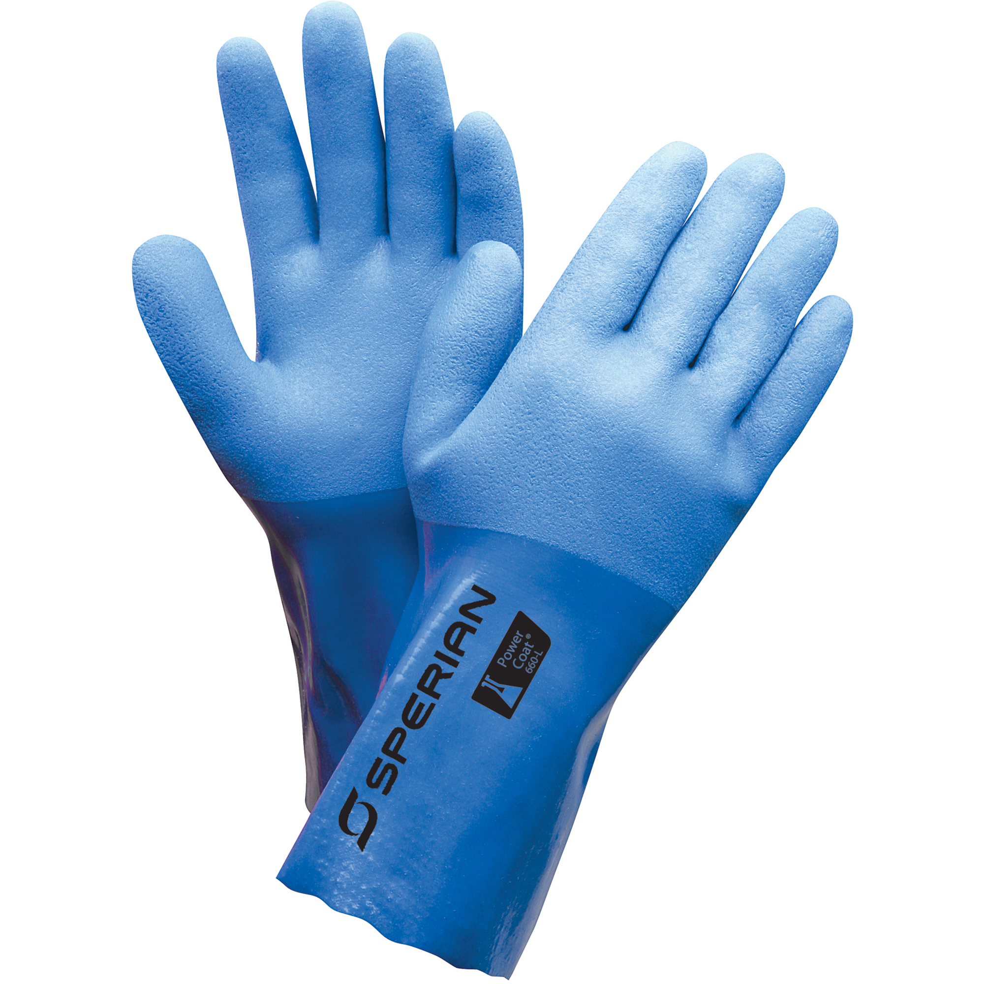 Gant à triple enduit, Taille Grand/9, 12" lo, PVC, Doublure en Ouatée,