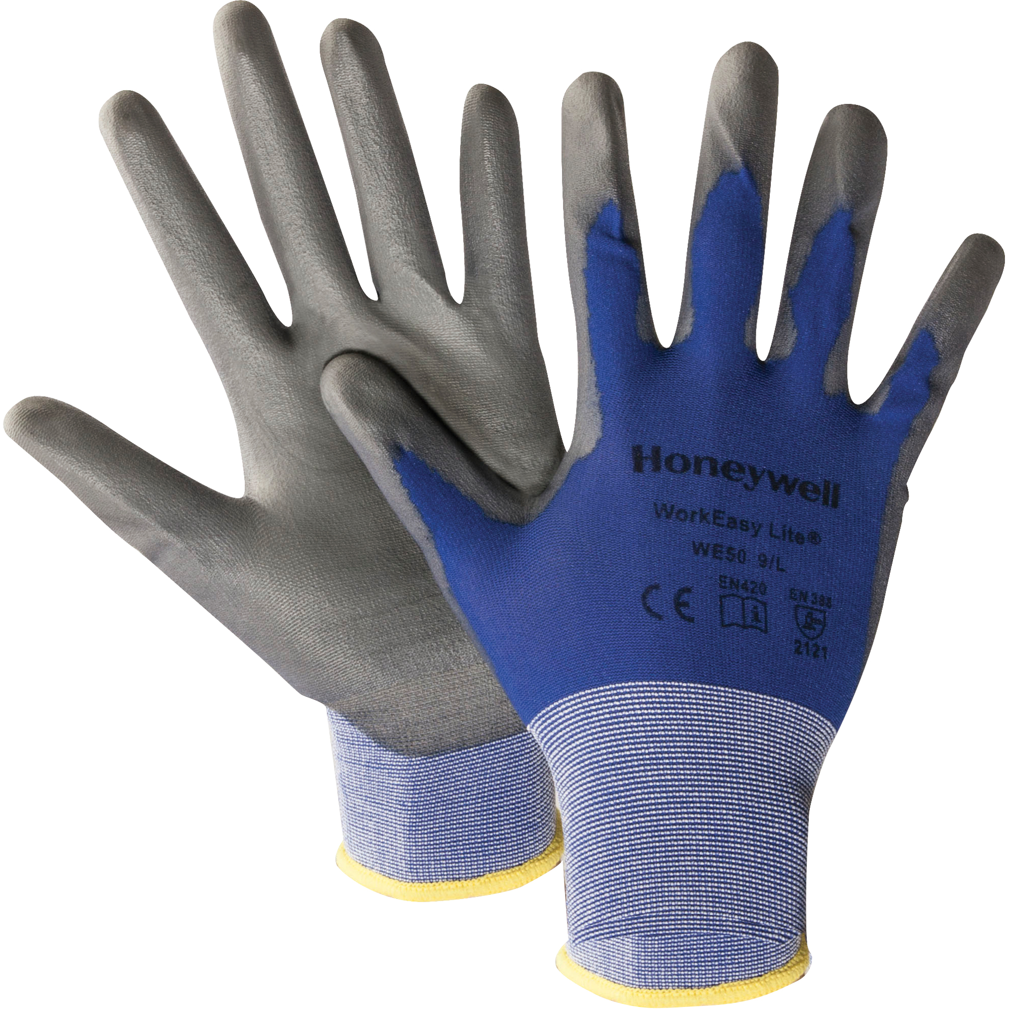 Gants modèle WE50 Lite NorthMD WorkeasyMD, 10/T-Grand, Rêvetement Polyuréthane, Calibre 18, Enveloppe en Nylon