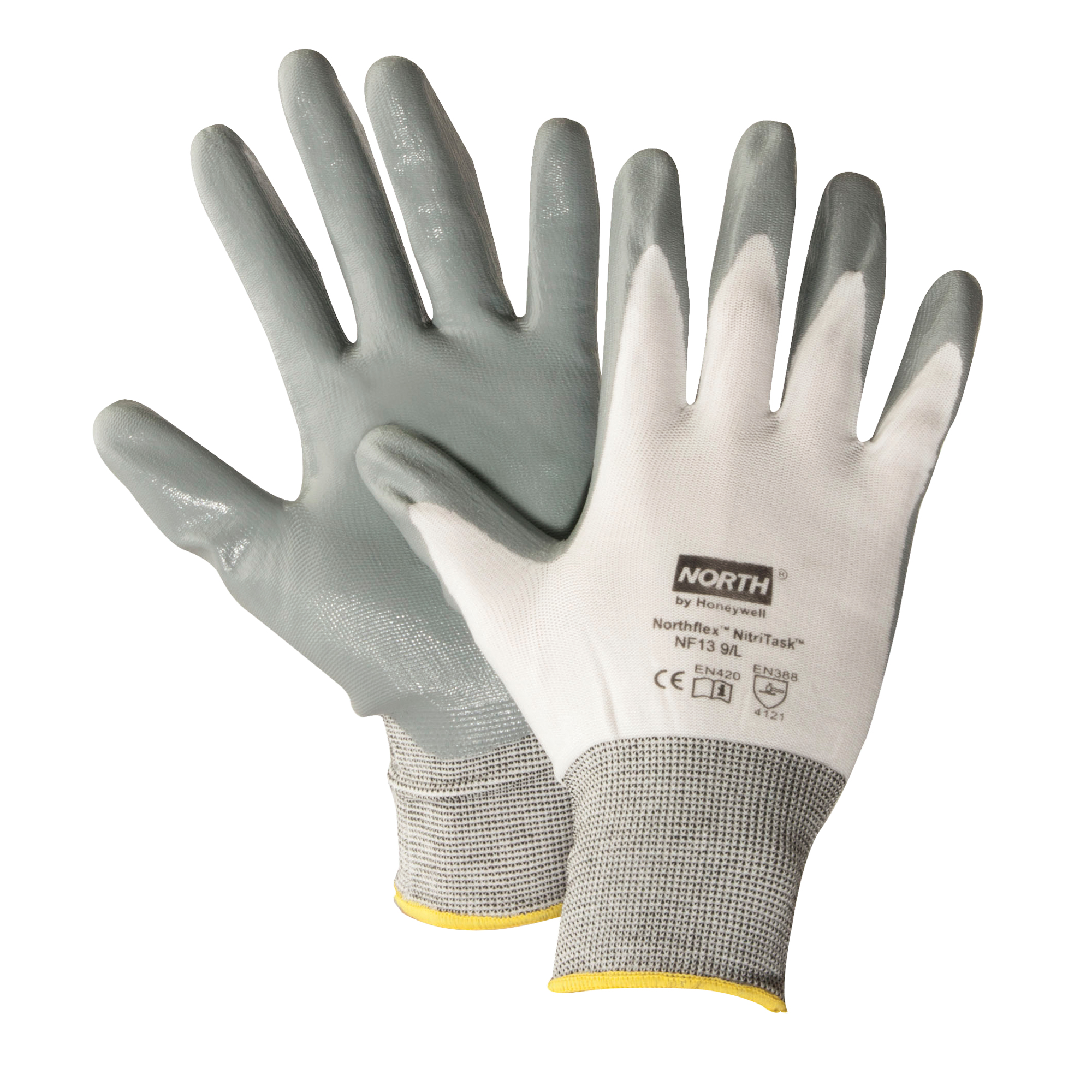 Gants NorthFlex Nitri TaskMC, Grand, Rêvetement Nitrile, Calibre 13, Enveloppe en Nylon