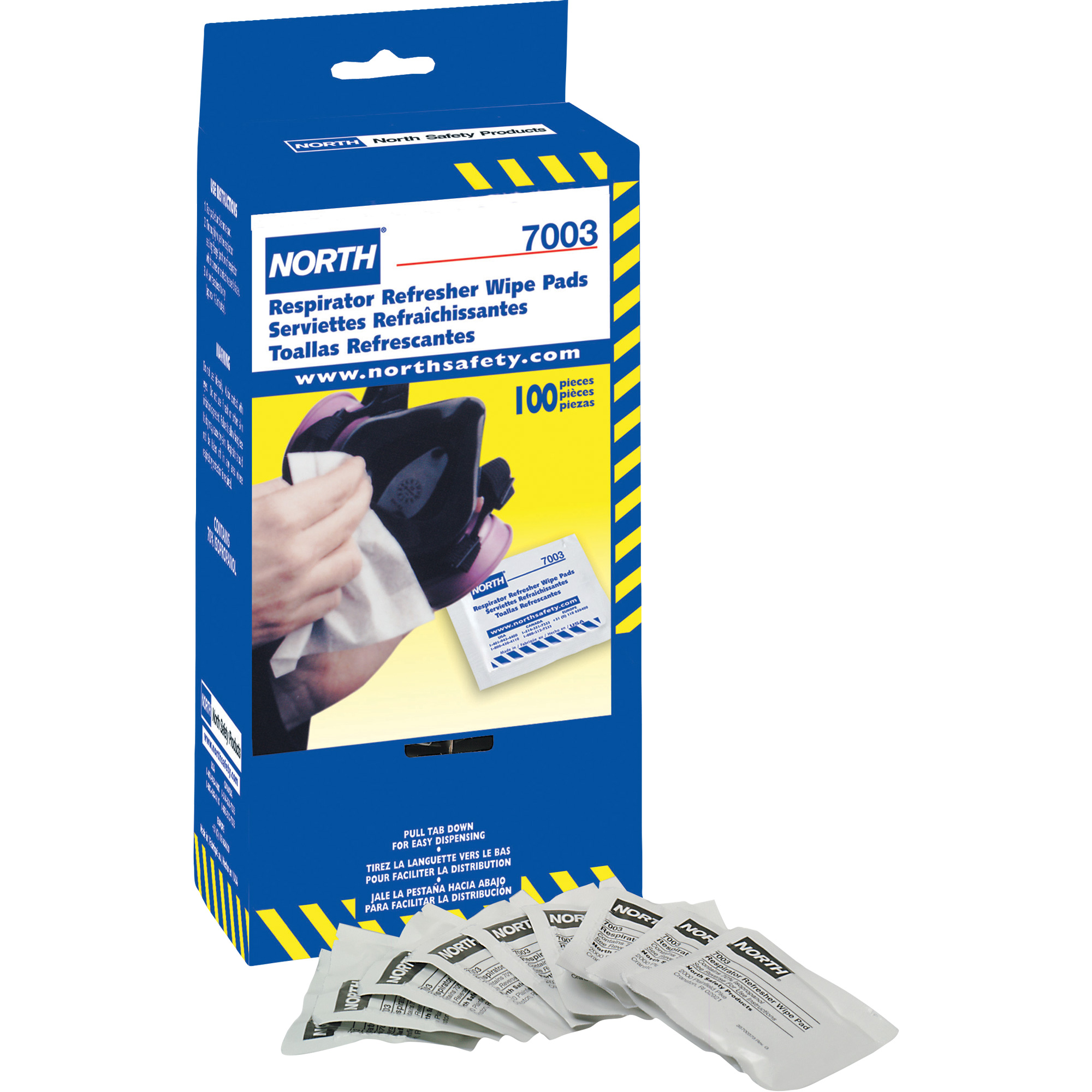 Lingettes rafraîchissantes pour respirateur NorthMD, Lingettes