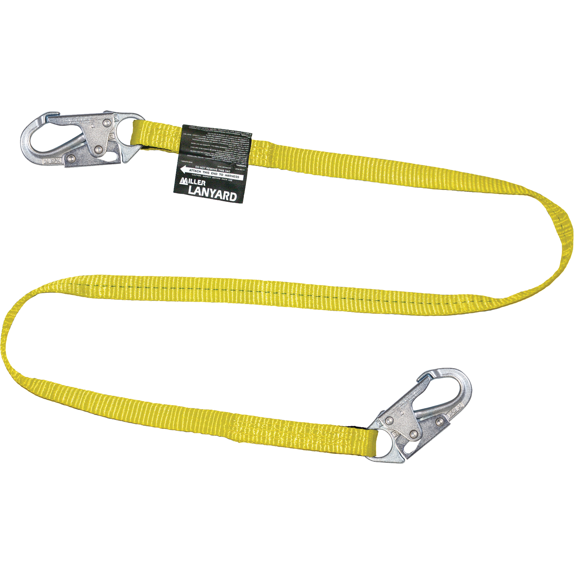 Longe en toile à sangle MillerMD, 1 branches, 6', Classe CSA B, Polyester