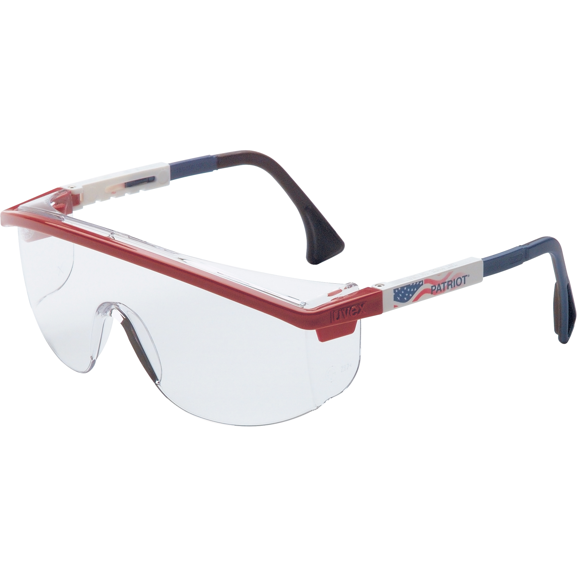 Lunettes de sécurité UvexMD Astrospec 3000MD Ultra-DuraMD avec monture Patriot, Lentille Transparent, Anti-égratignures, ANSI Z87+/Répond ou surpasse la norme CSA Z94.3