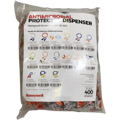 Recharge de bouchons d’oreille QD30 pour le distributeur HL400, Vrac - Sac en poly, Avec cordon