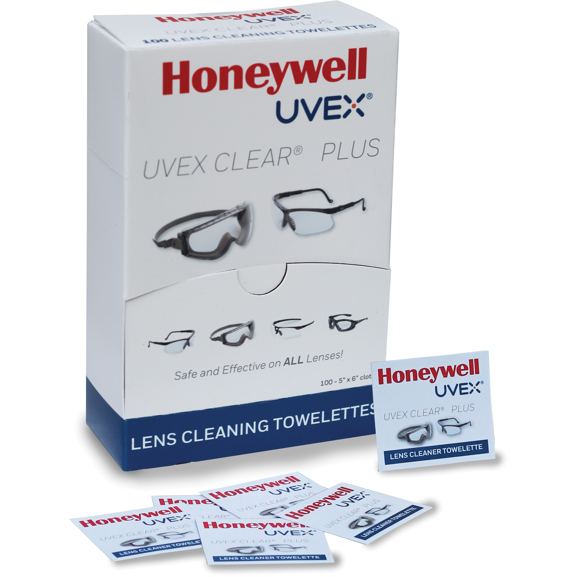 Serviettes UvexMD ClearMD Plus, 5,25" x 8", Paquet de 100