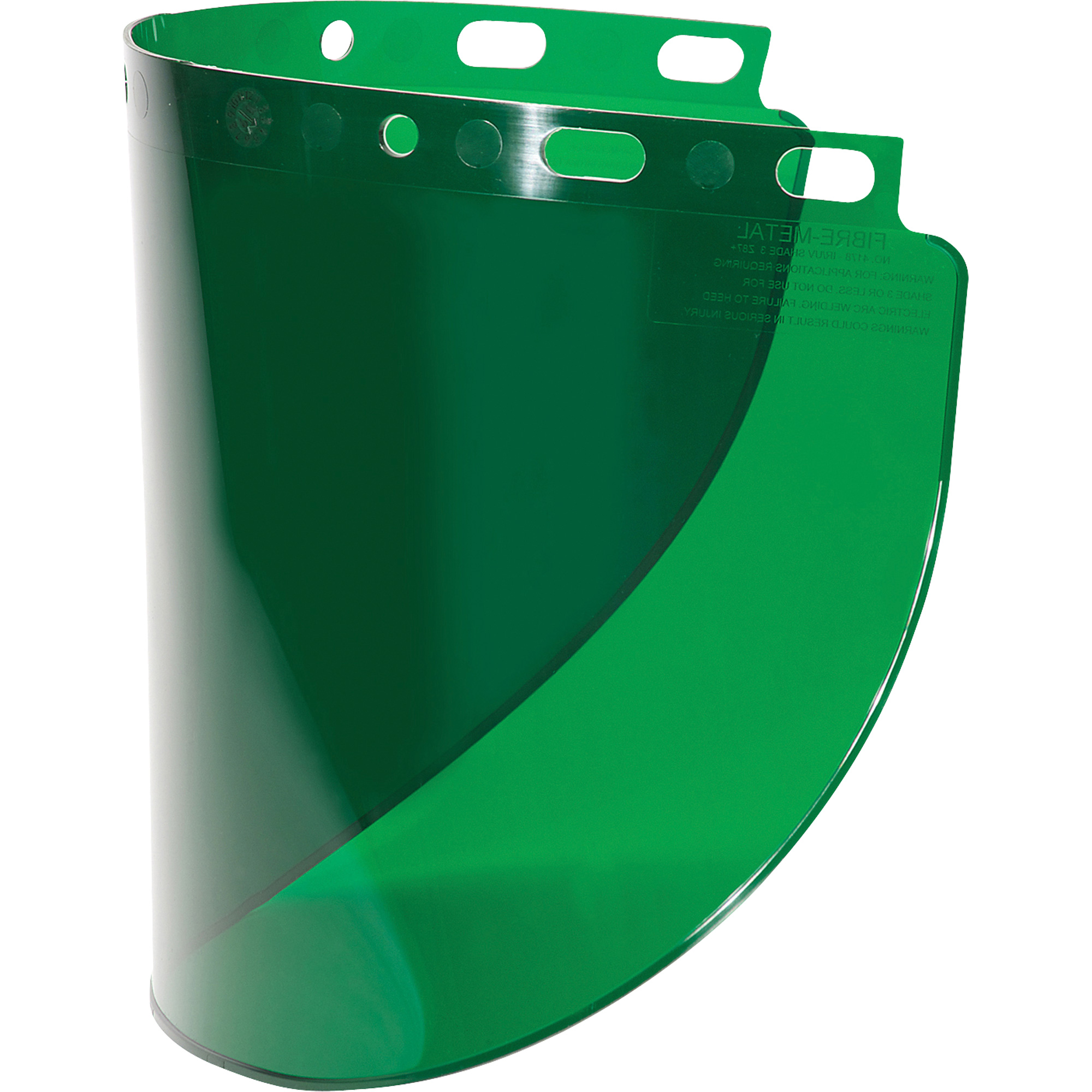 Visière panoramique Fibre-MetalMD, Propionate, Teinte Vert