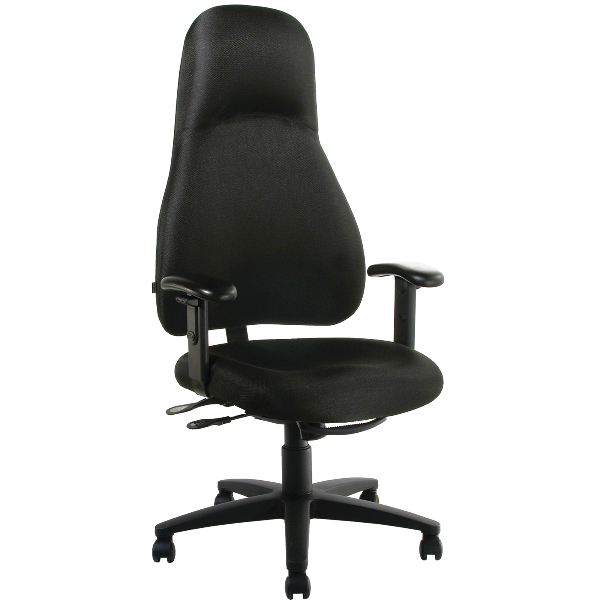 Chaise à bras Supportech, Noir, Capacité 250 lb