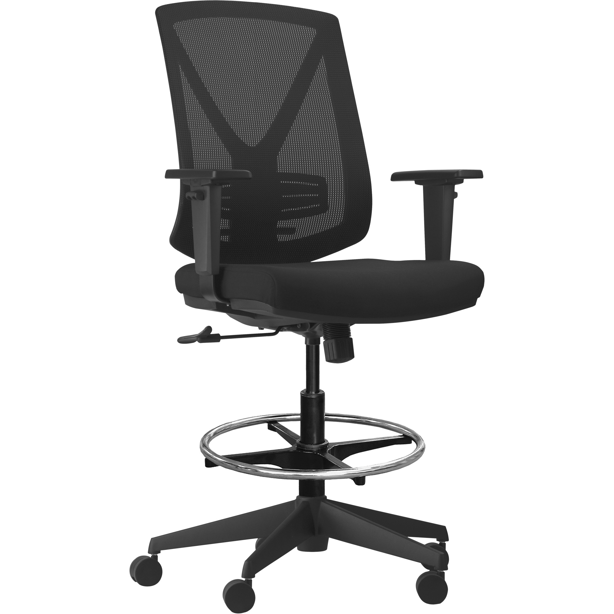 Chaise ajustable à basculement synchronisé série ActivMC, Tissu/Mailles, Noir, Capacité 275 lb