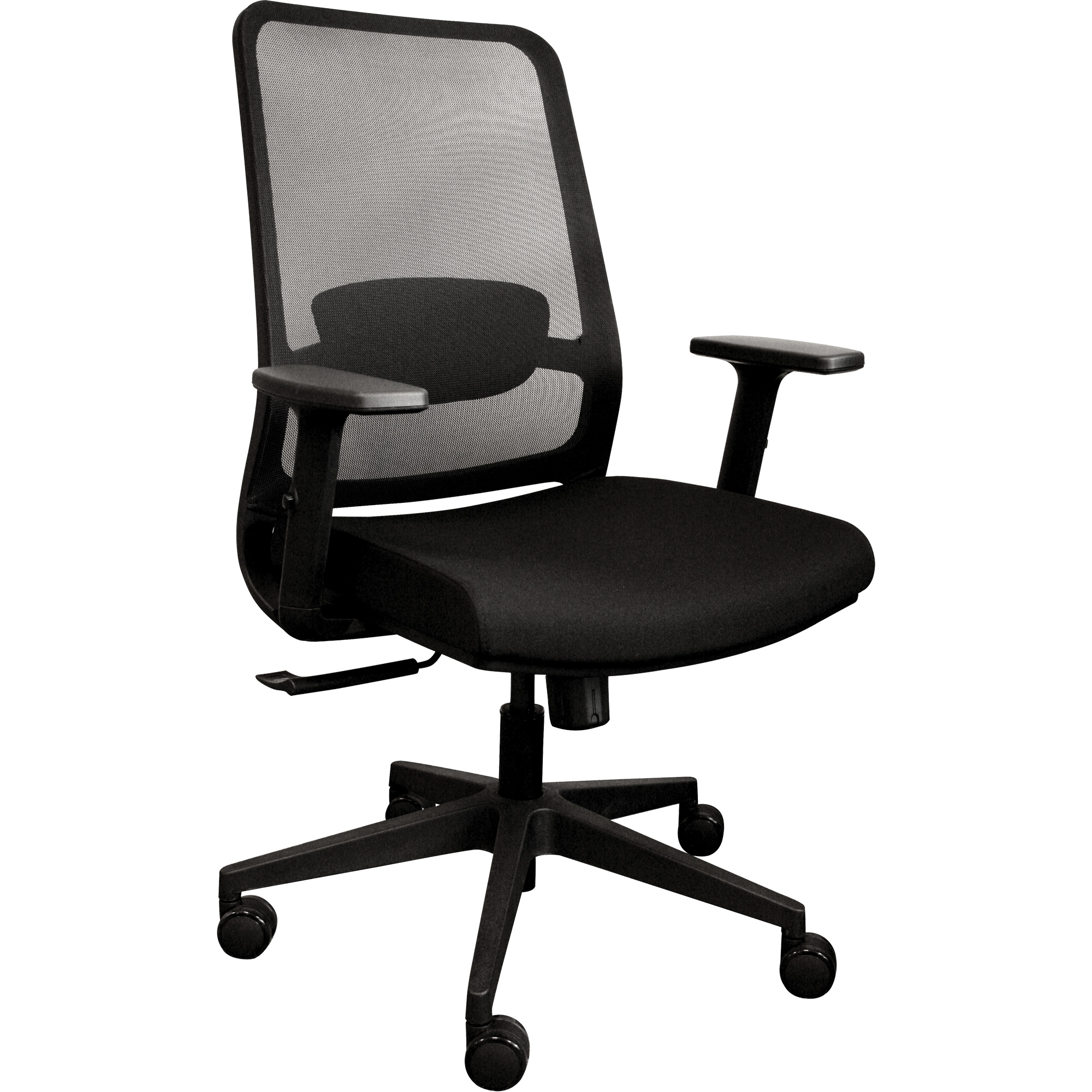 Chaise de bureau ajustable à basculement synchronisé série ActivMC, Tissu/Mailles, Noir, Capacité 275 lb