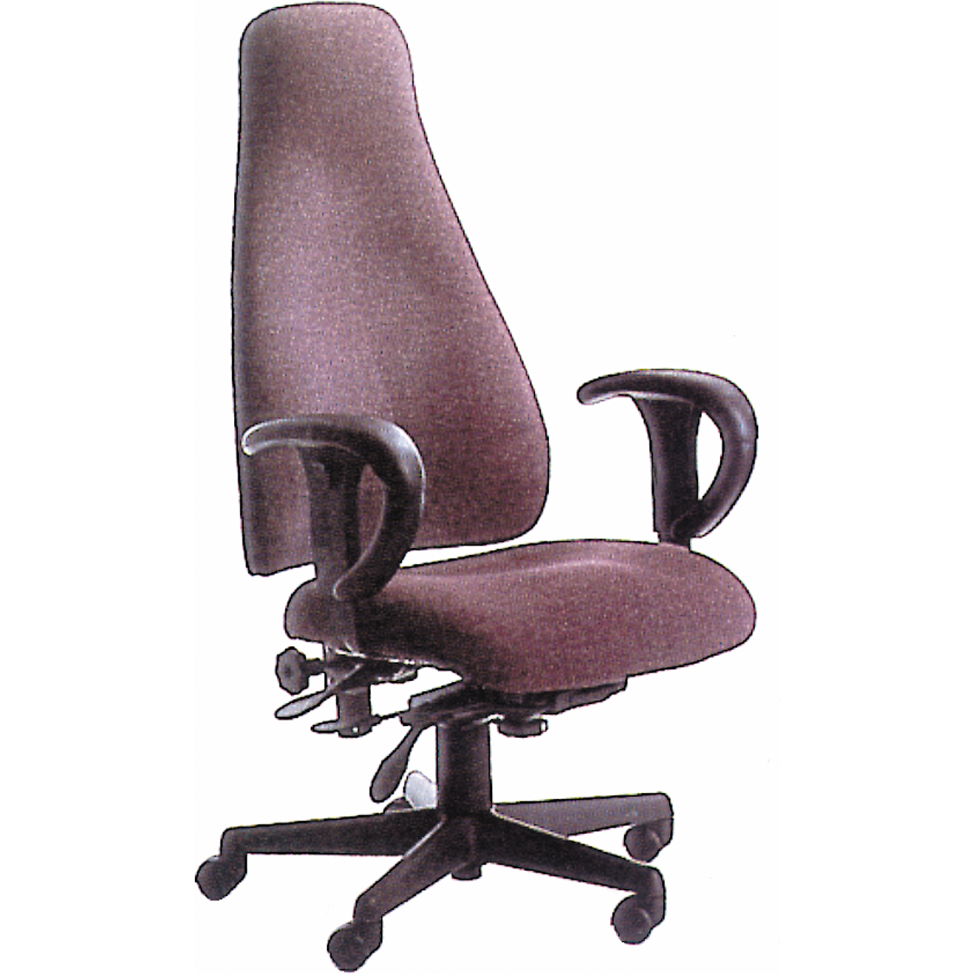 Chaise de bureau ajustable à dossier haut, Capacité 275 lb