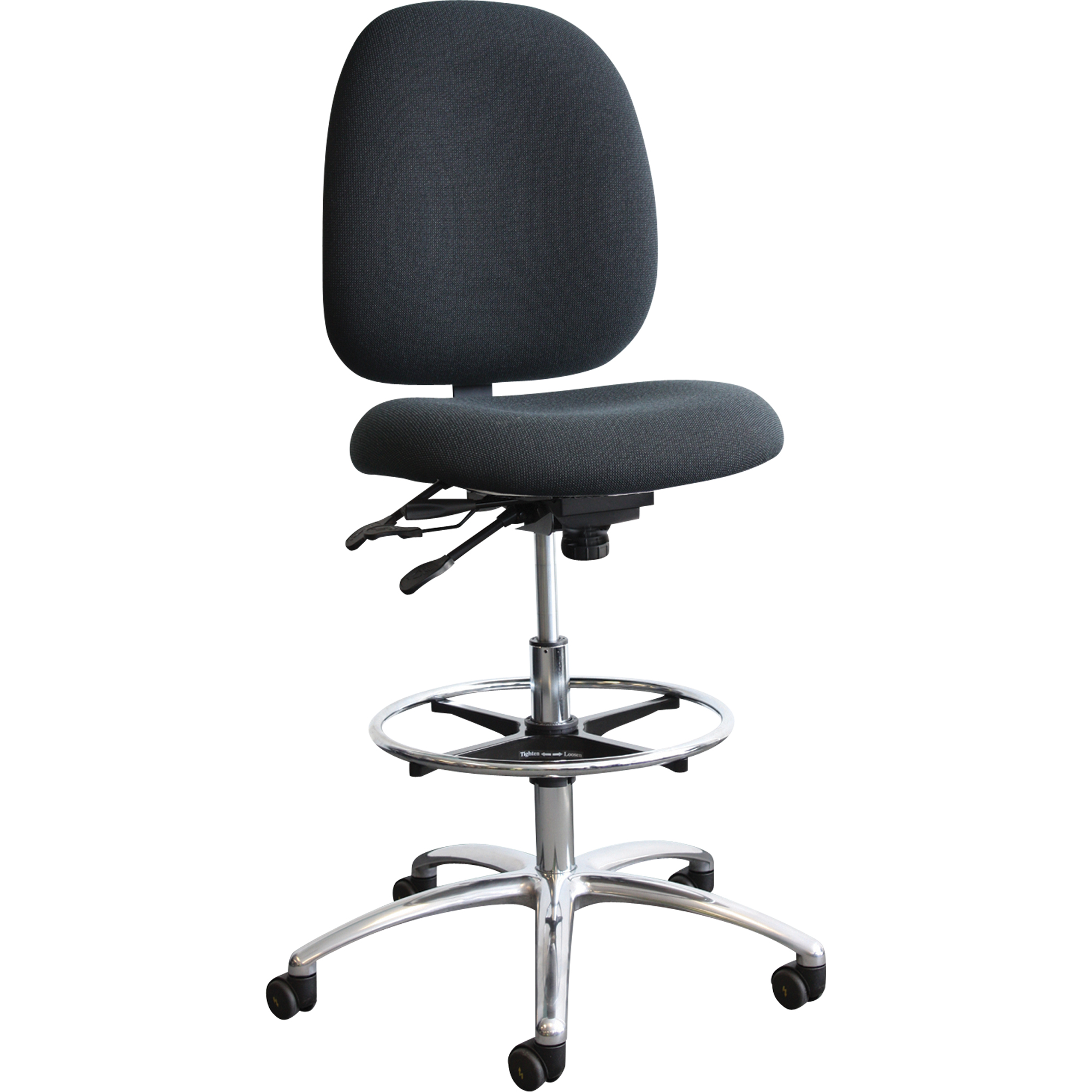 Chaises D.E.S. (dissipation électrostatique) Shoptech, Tissu, Bleu, Capacité 275 lb