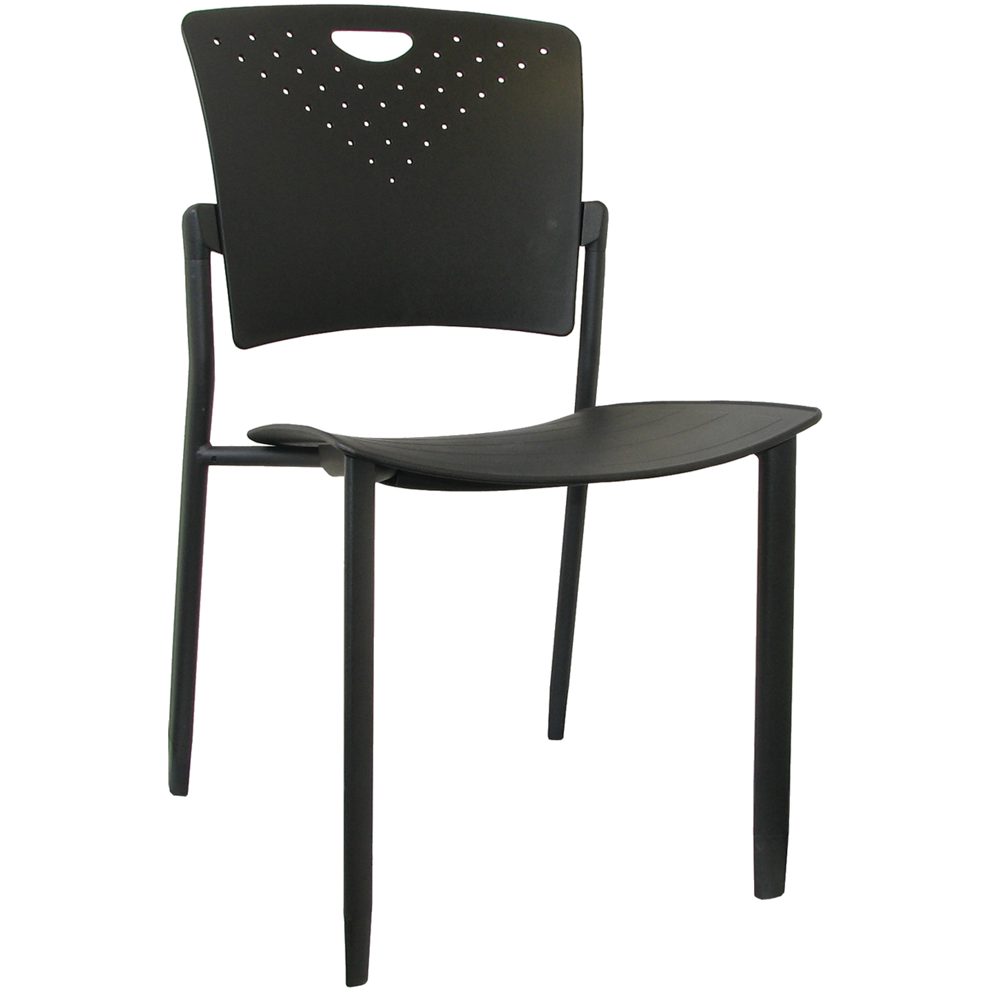 Chaises empilables MaxX StaxXMC, Polypropylène, Hauteur 17-1/4", Capacité 275 lb, Noir