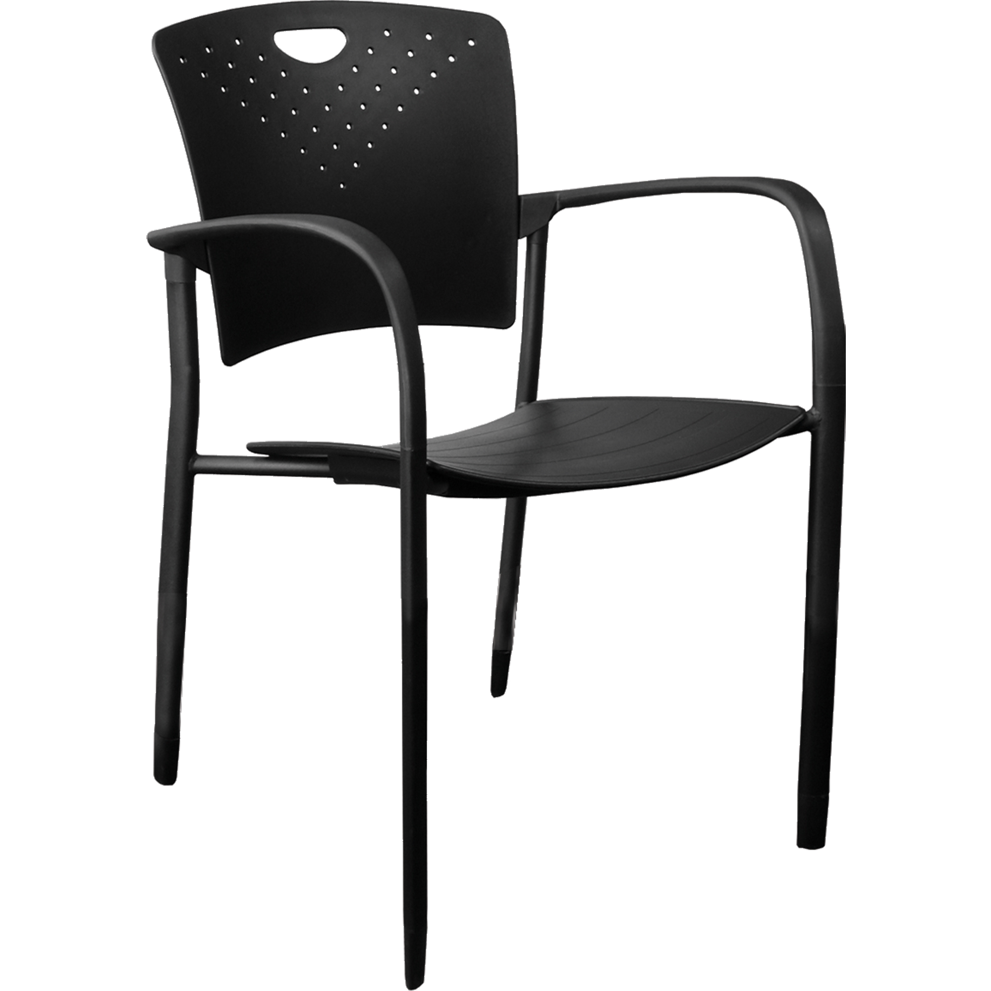 Chaises empilables MaxX StaxXMC, Polypropylène, Hauteur 17-1/4", Capacité 275 lb, Noir