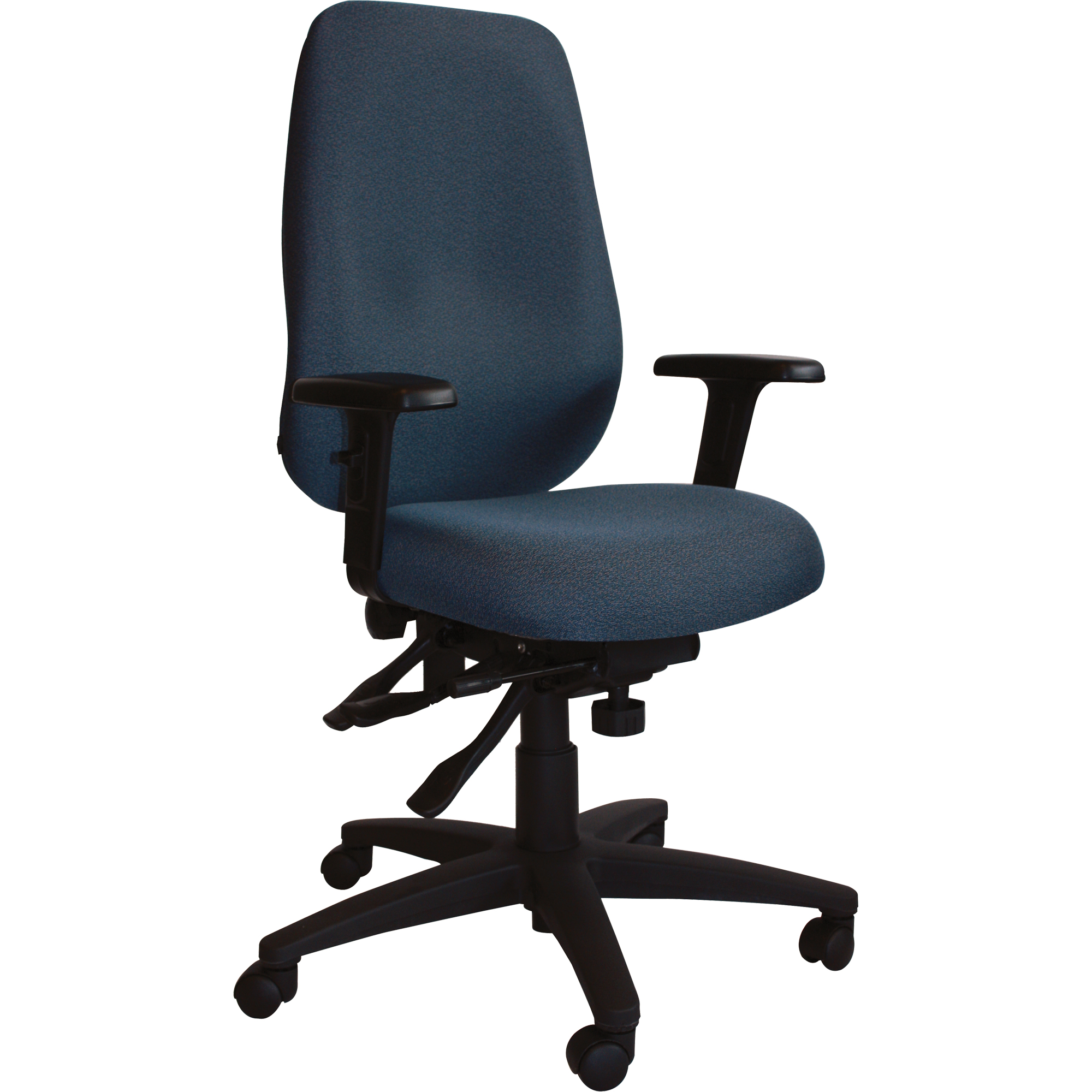 Chaises ergonomiques de série petite CierraMC, Tissu, Bleu, Capacité 300 lb