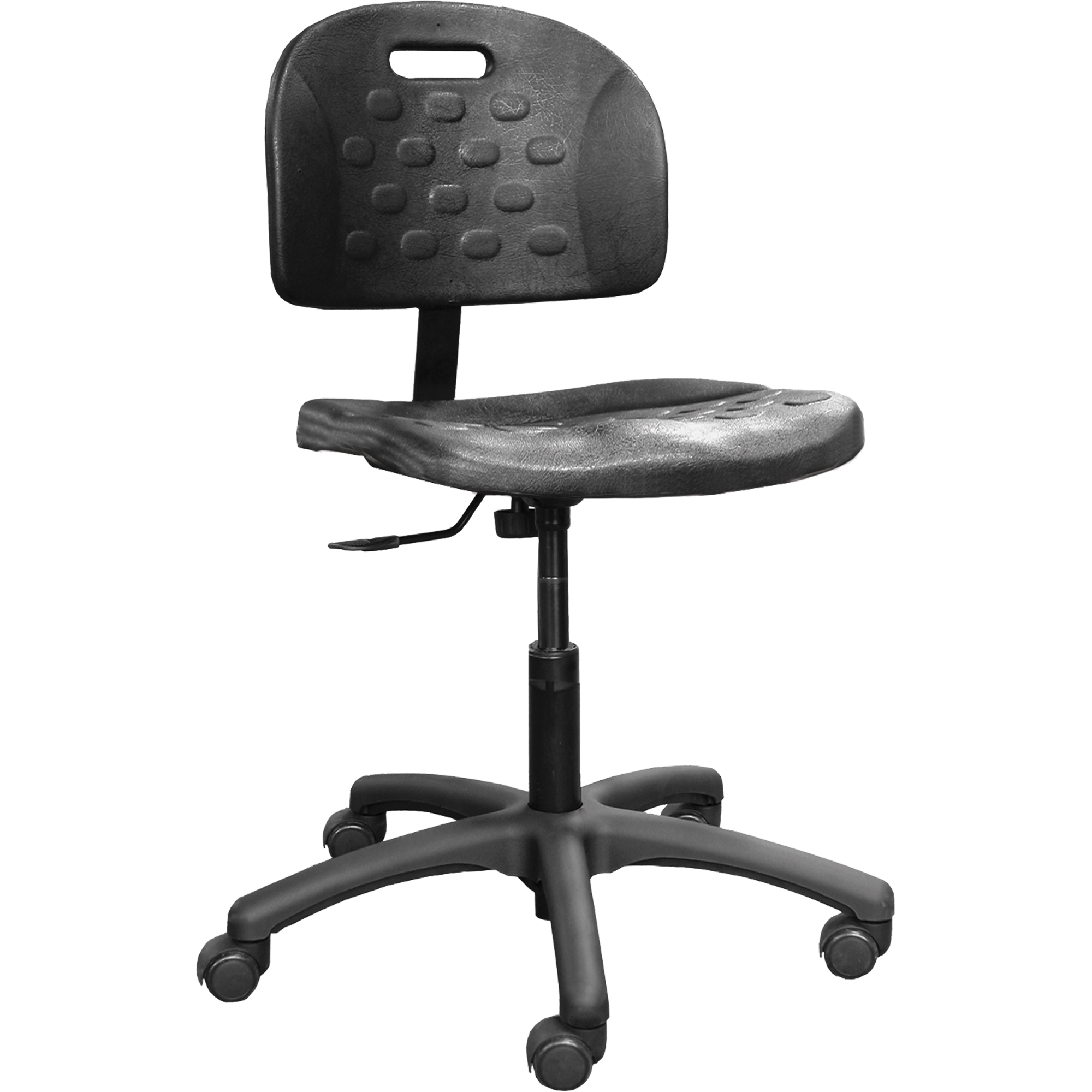 Chaises ergonomiques industrielles pour l'usine, Polyuréthane, Noir, Capacité 275 lb