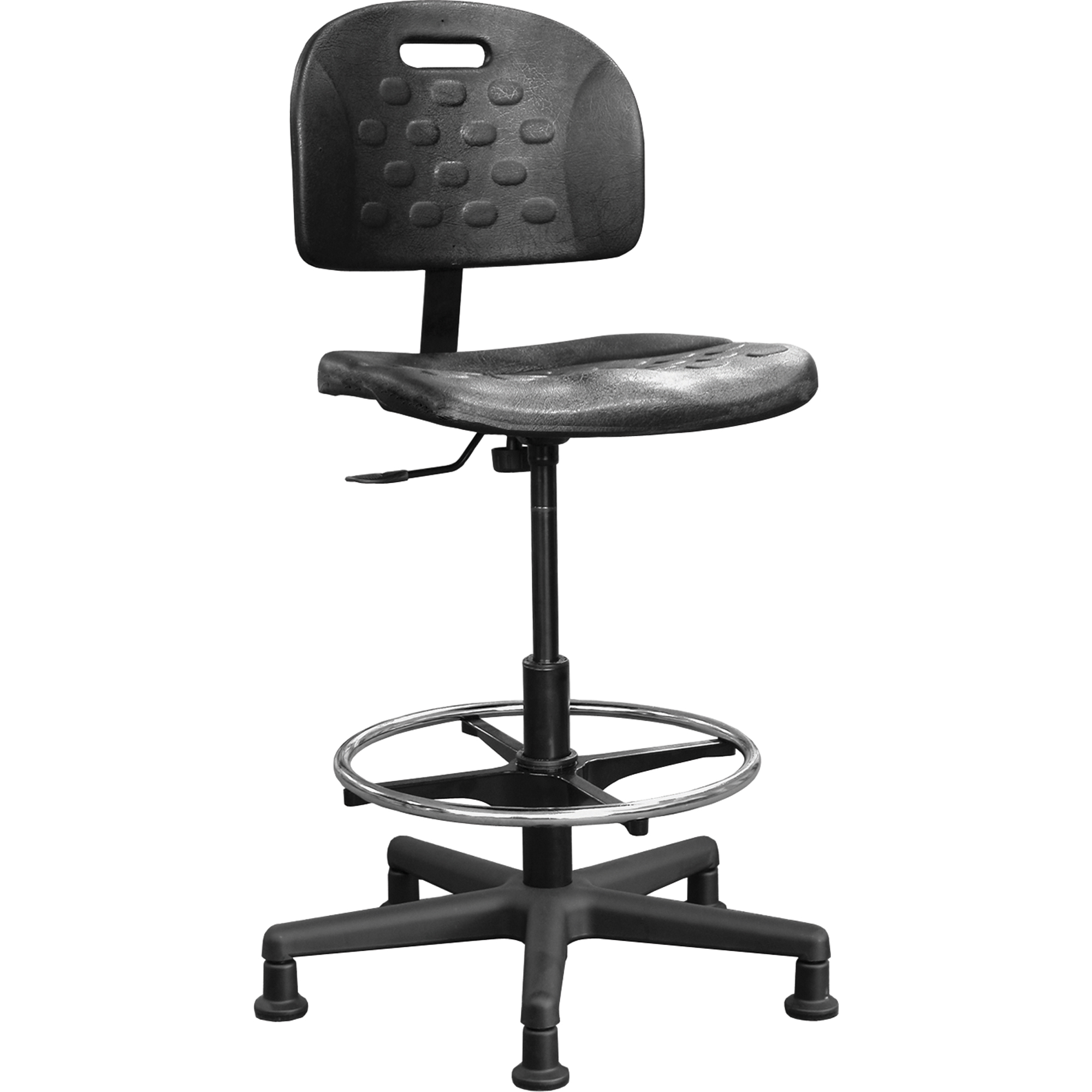 Chaises ergonomiques industrielles pour l'usine, Polyuréthane, Noir, Capacité 275 lb