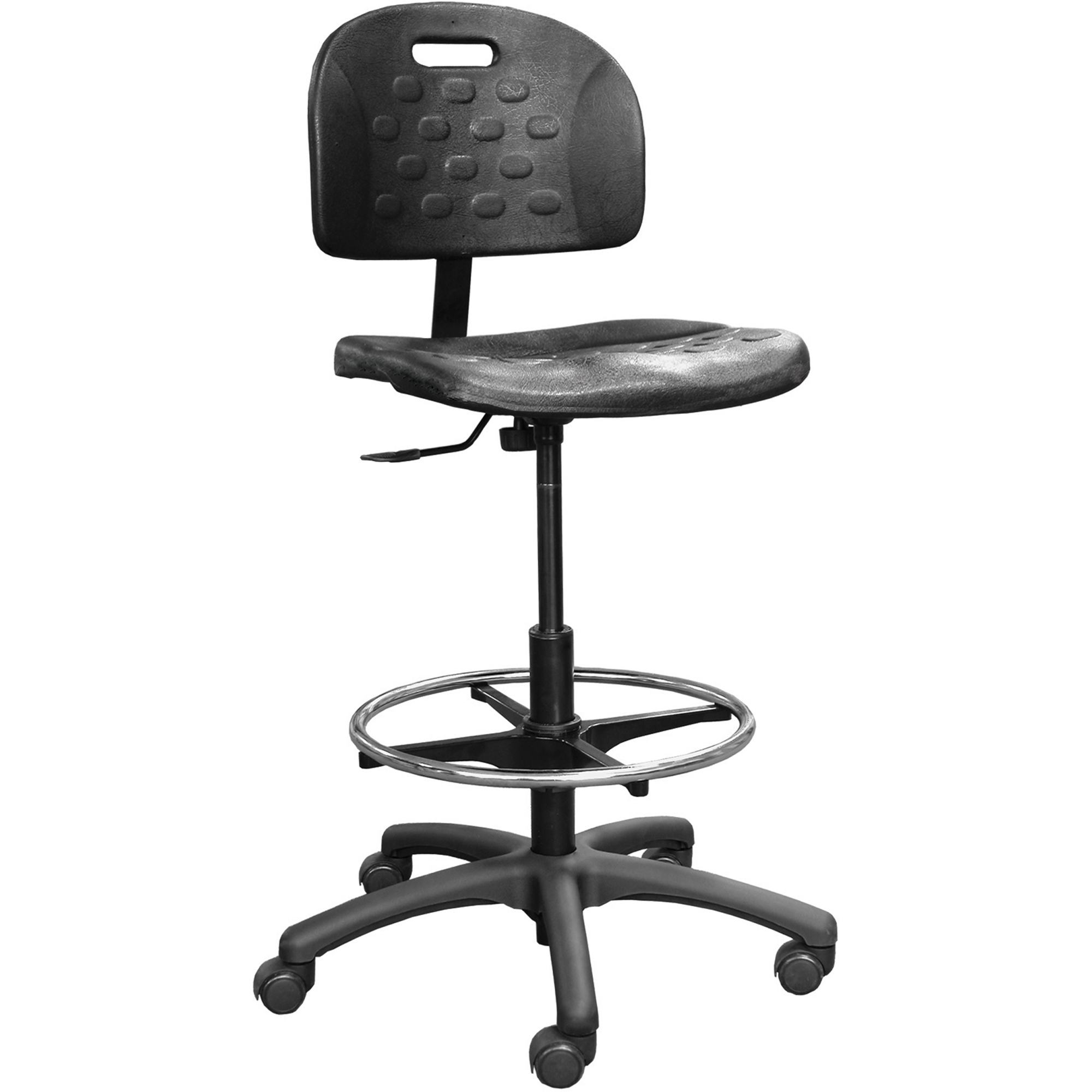 Chaises ergonomiques industrielles pour l'usine, Polyuréthane, Noir, Capacité 275 lb