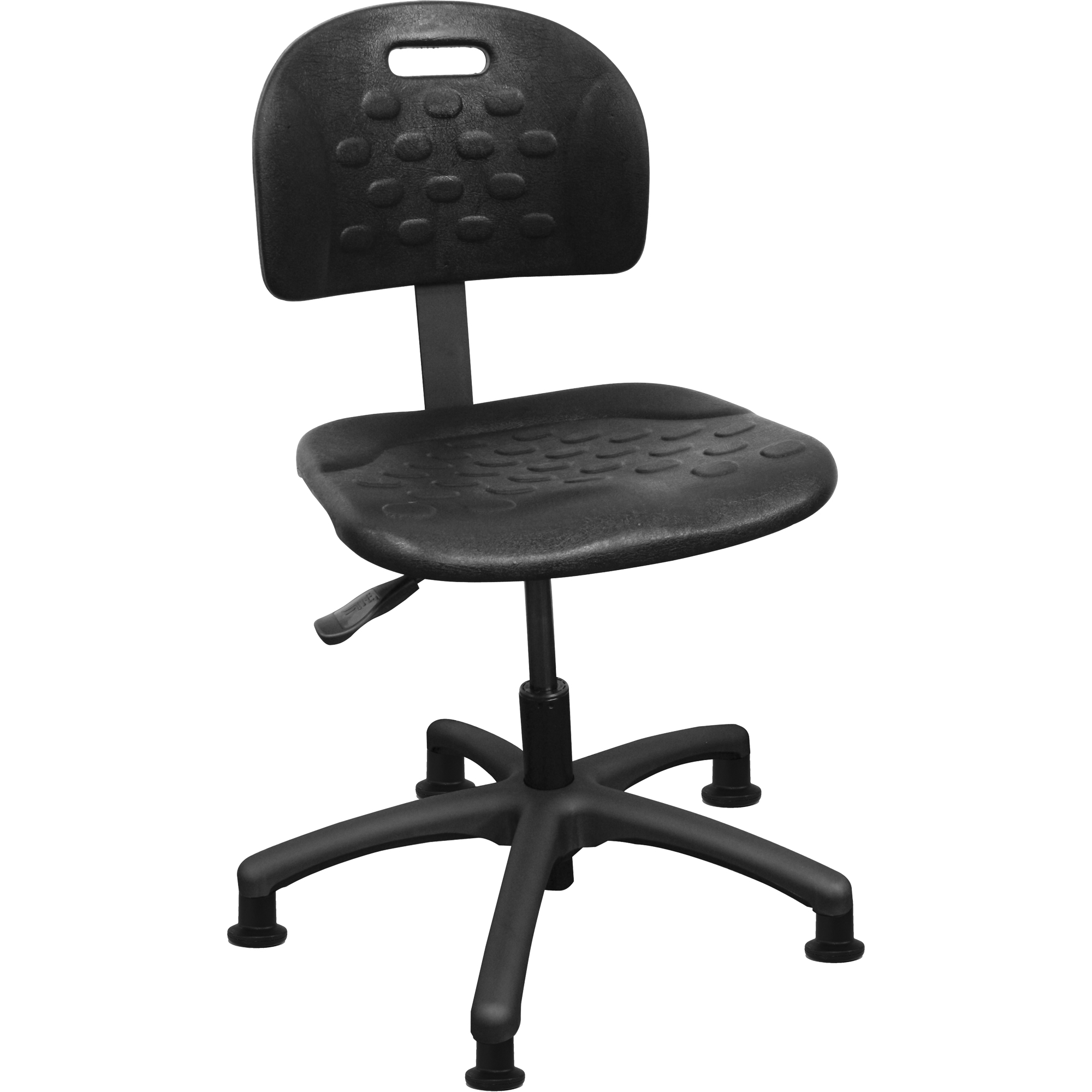 Chaises ergonomiques industrielles pour l'usine, Polyuréthane, Noir, Capacité 275 lb