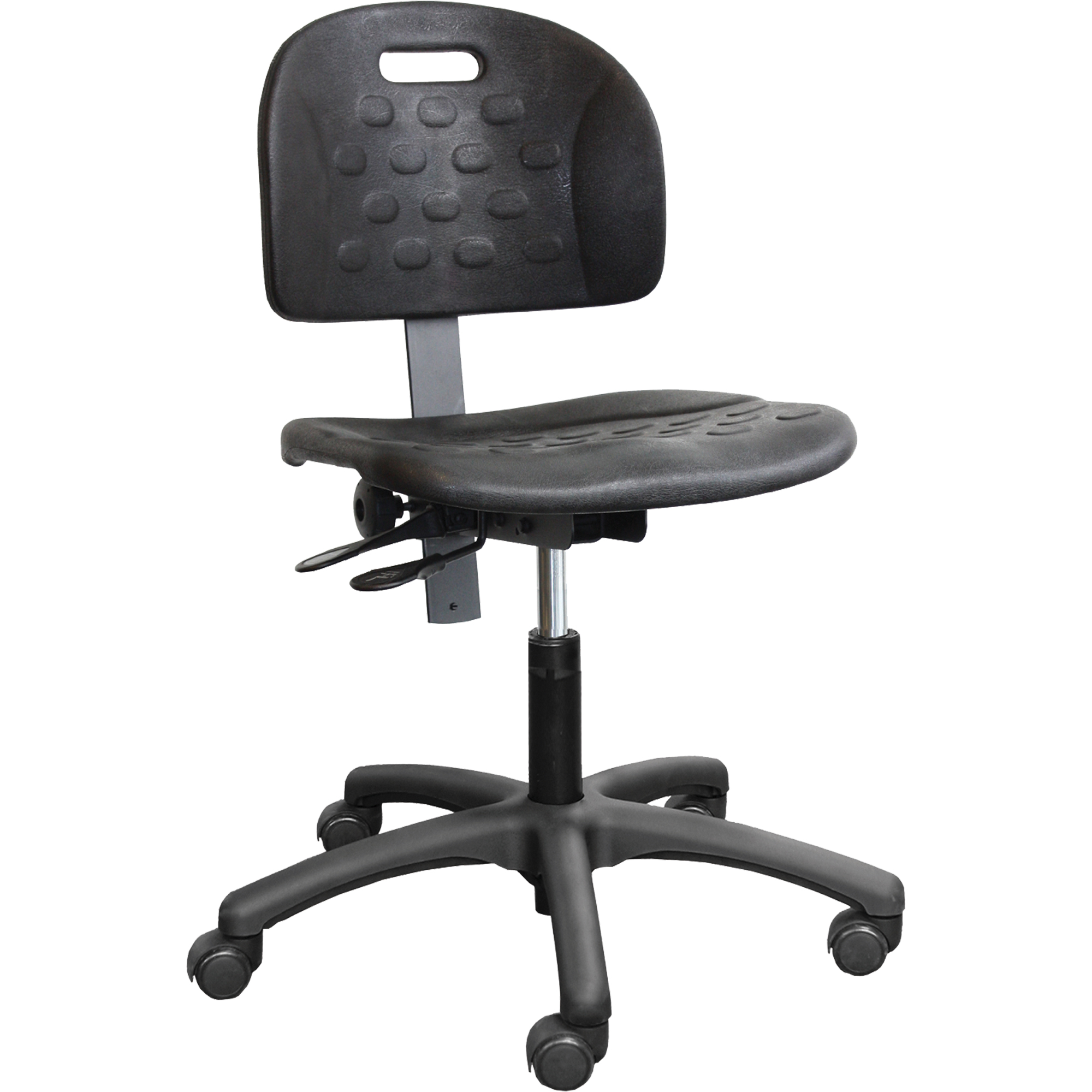 Chaises ergonomiques industrielles pour l'usine, Polyuréthane, Noir, Capacité 275 lb