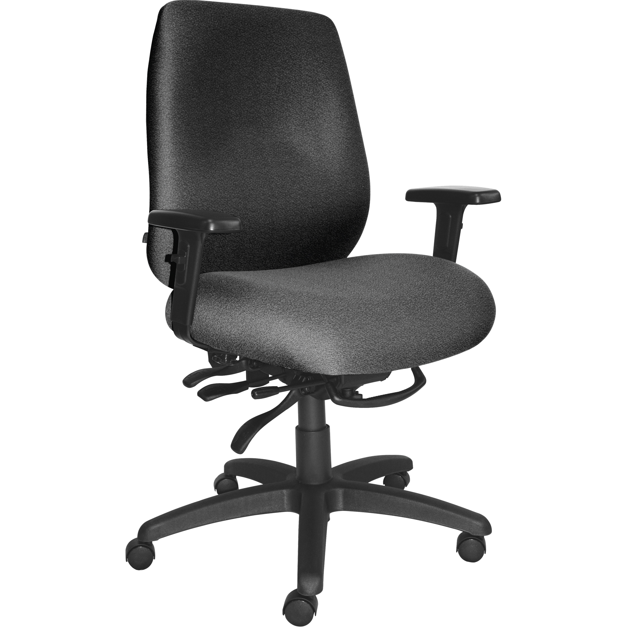 Chaises ergonomiques robustes CierraMC , Tissu, Gris, Capacité 400 lb