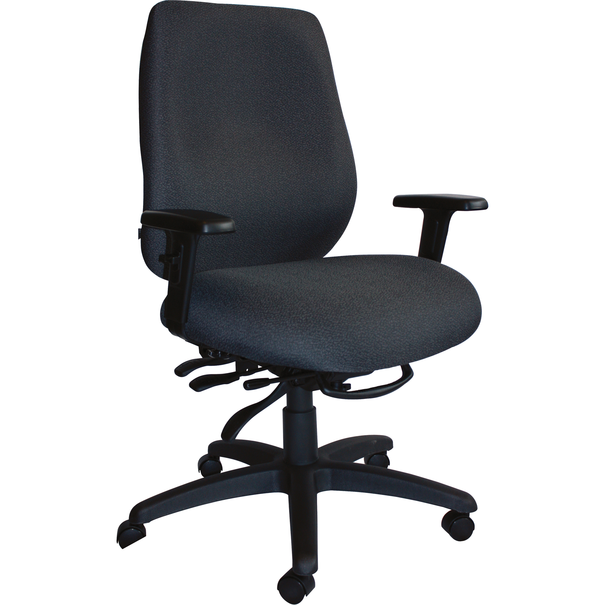 Chaises ergonomiques robustes CierraMC , Tissu, Noir, Capacité 400 lb