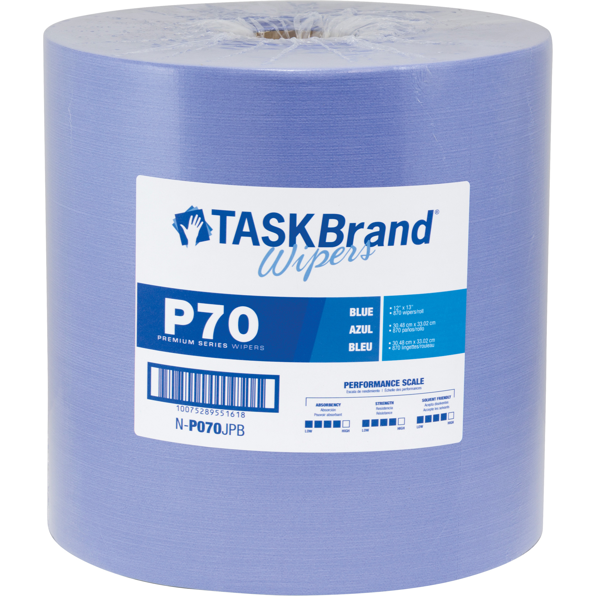 Chiffons de première qualité P70 TaskBrandMD, Robuste, 13" lo x 12" la