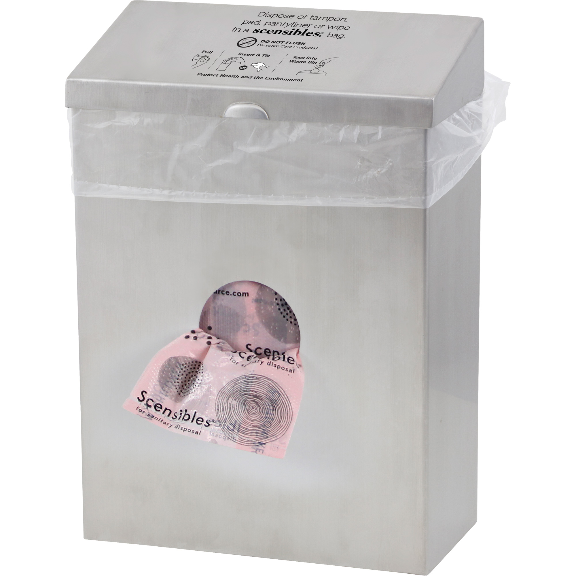 Contenant à déchets & distributeur combiné ScensiblesMD