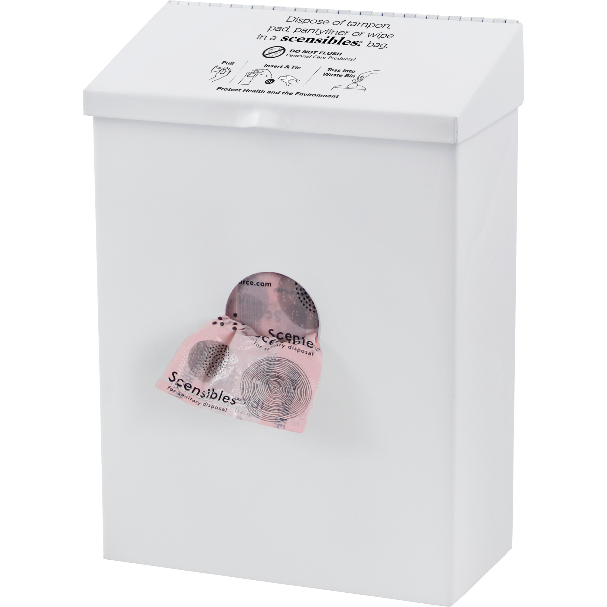 Contenant à déchets & distributeur combiné ScensiblesMD