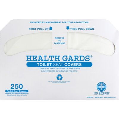 Couvre-sièges de toilettes pliés en deux Health GardsMD