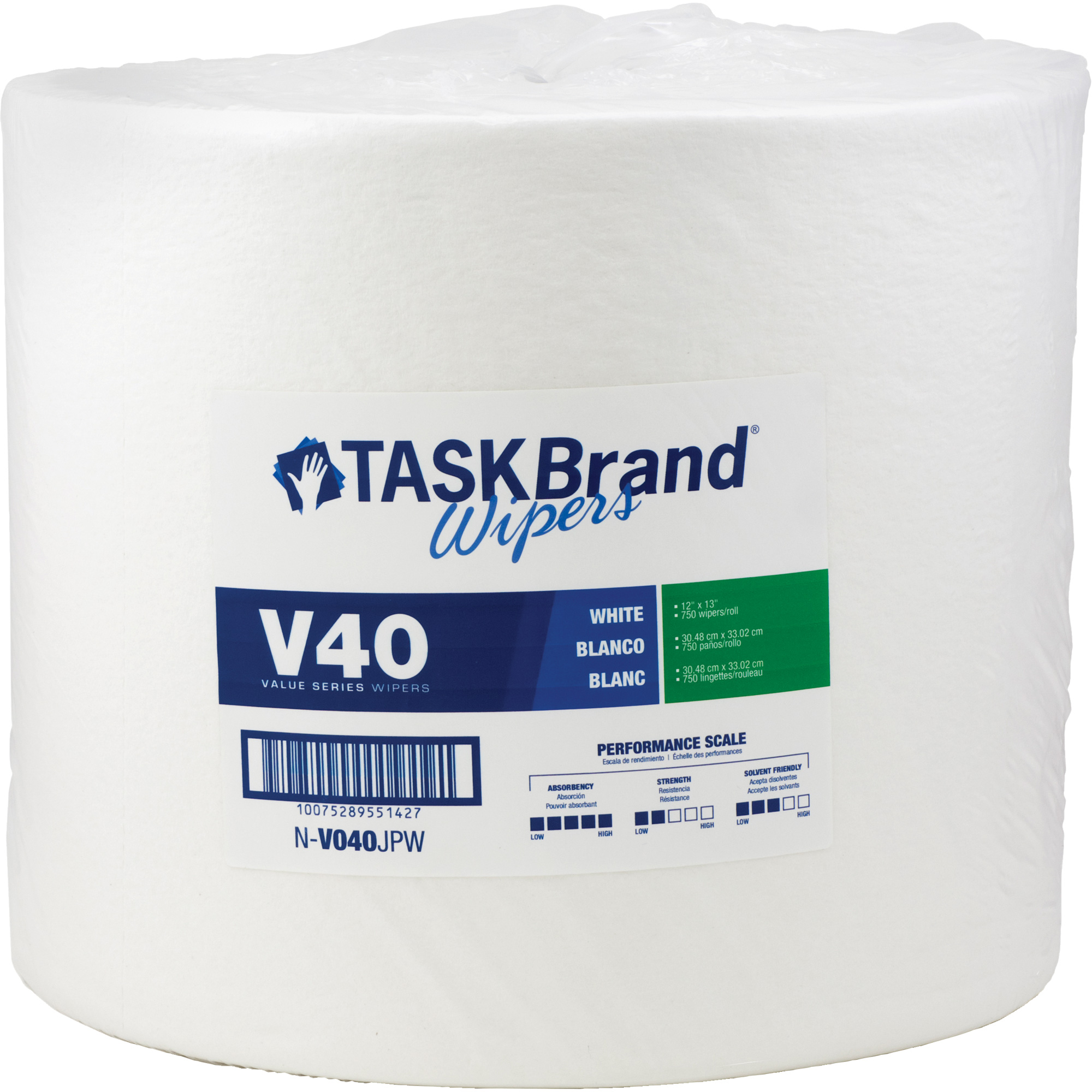 Essuie-tout de série de qualité V40 TaskBrandMD, Tout usage, 13" lo x 12" la