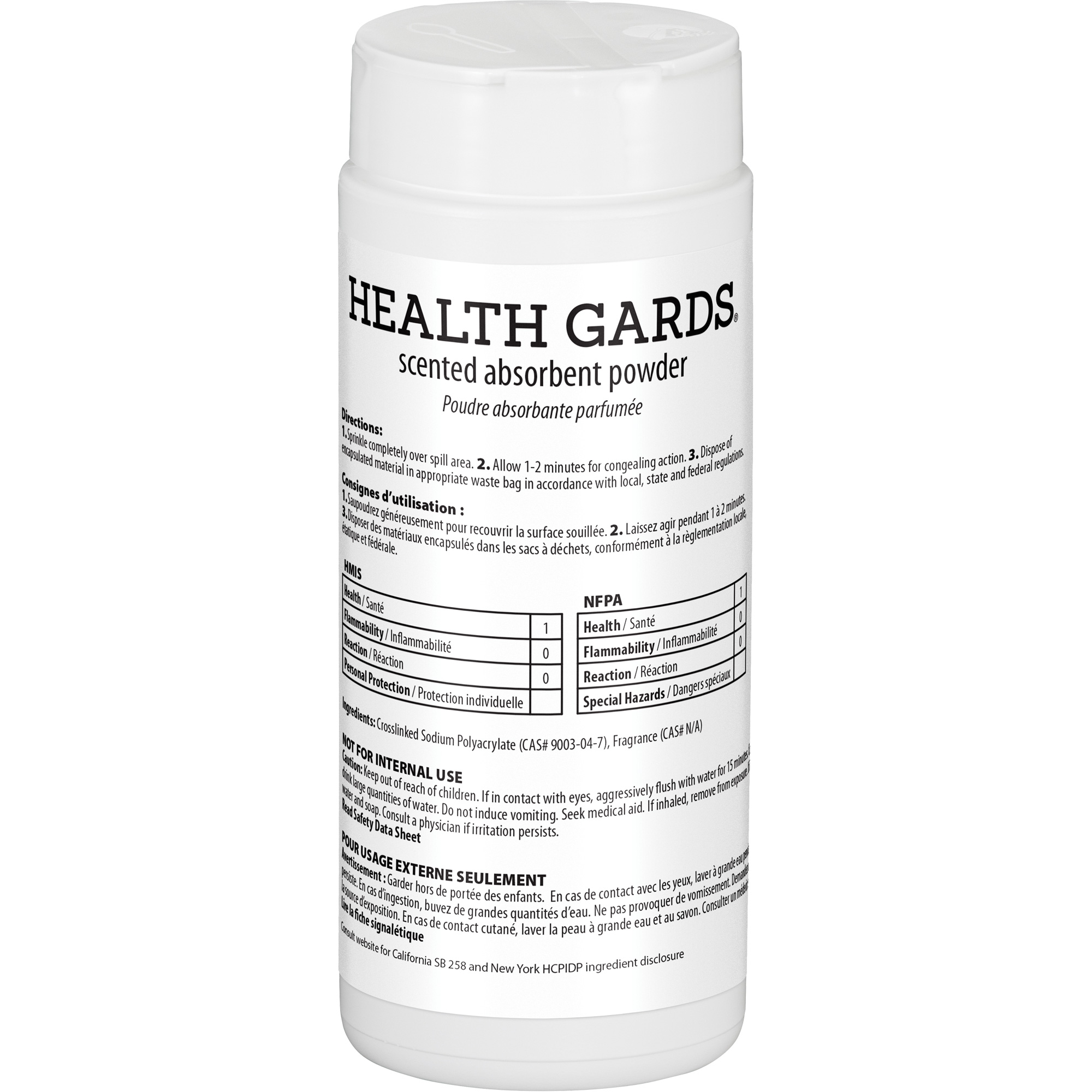 Poudre absorbante parfumée Health GardsMD, 16 oz, Canette