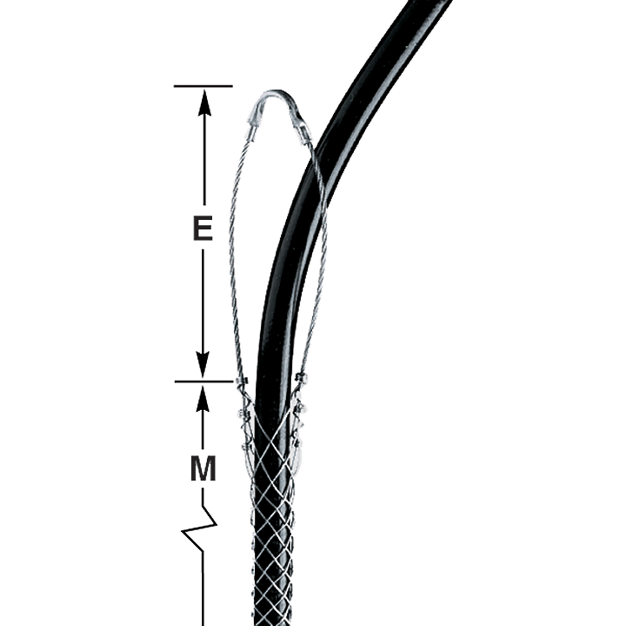 Tire-câble porteur à œillet simple