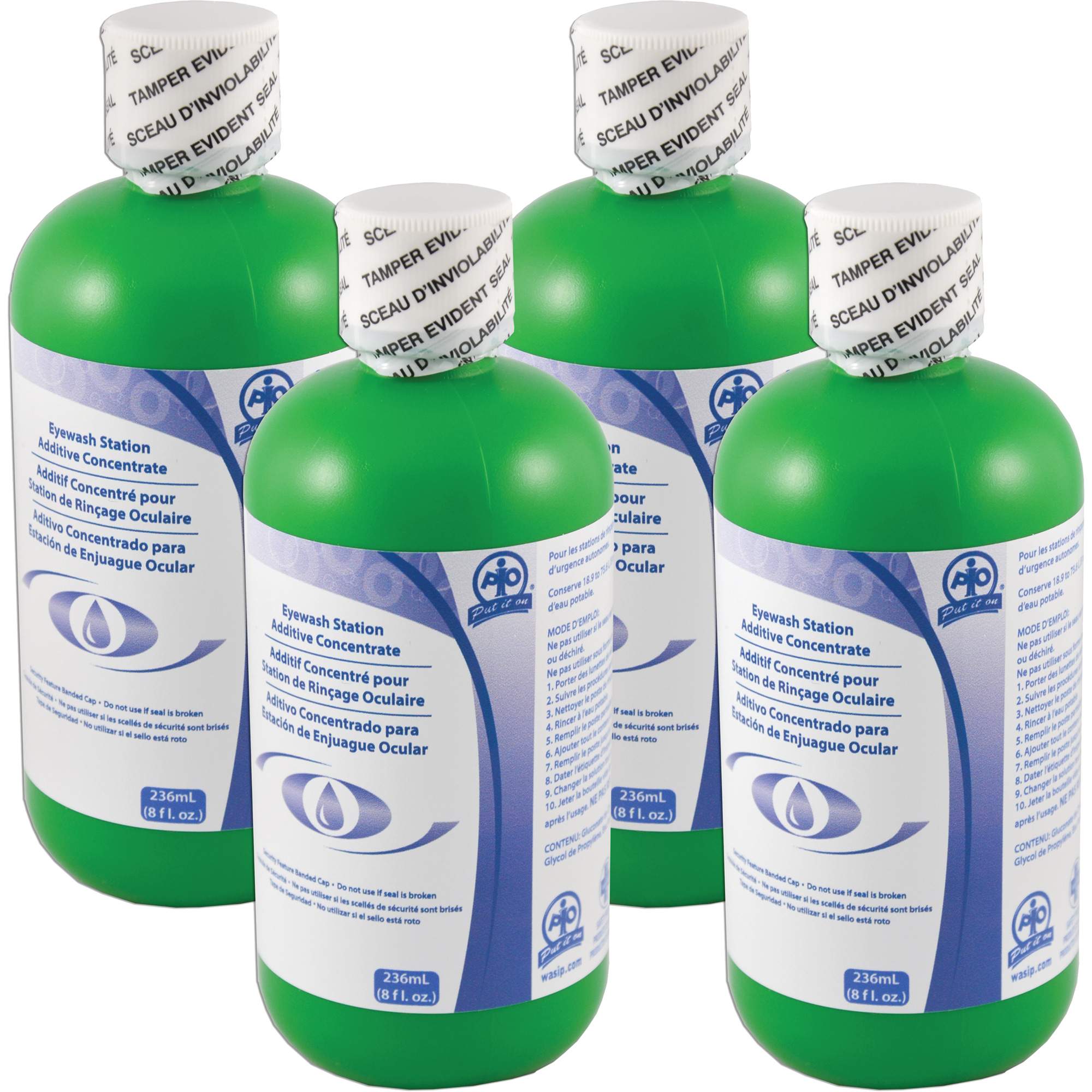 Additif pour préserver l'eau dans les douches oculaires d'urgence autonomes, Canada, paquet de 4, 8 oz