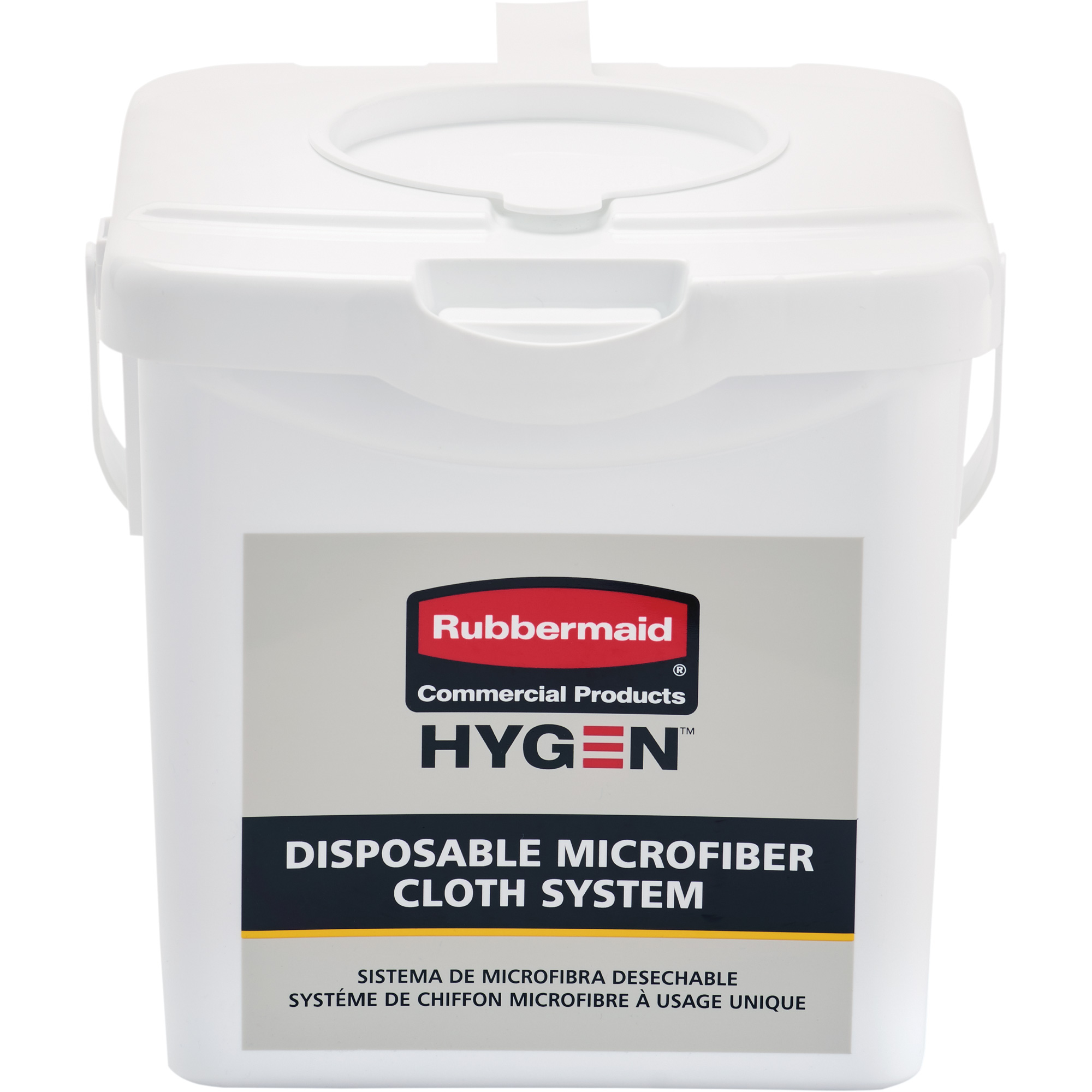 Seau de chargement pour chiffons microfibres, Blanc