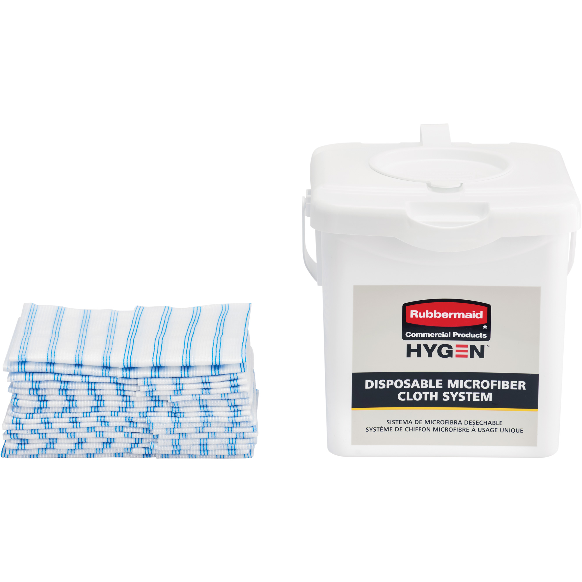 Seau de chargement pour chiffons microfibres, Blanc – Image 2