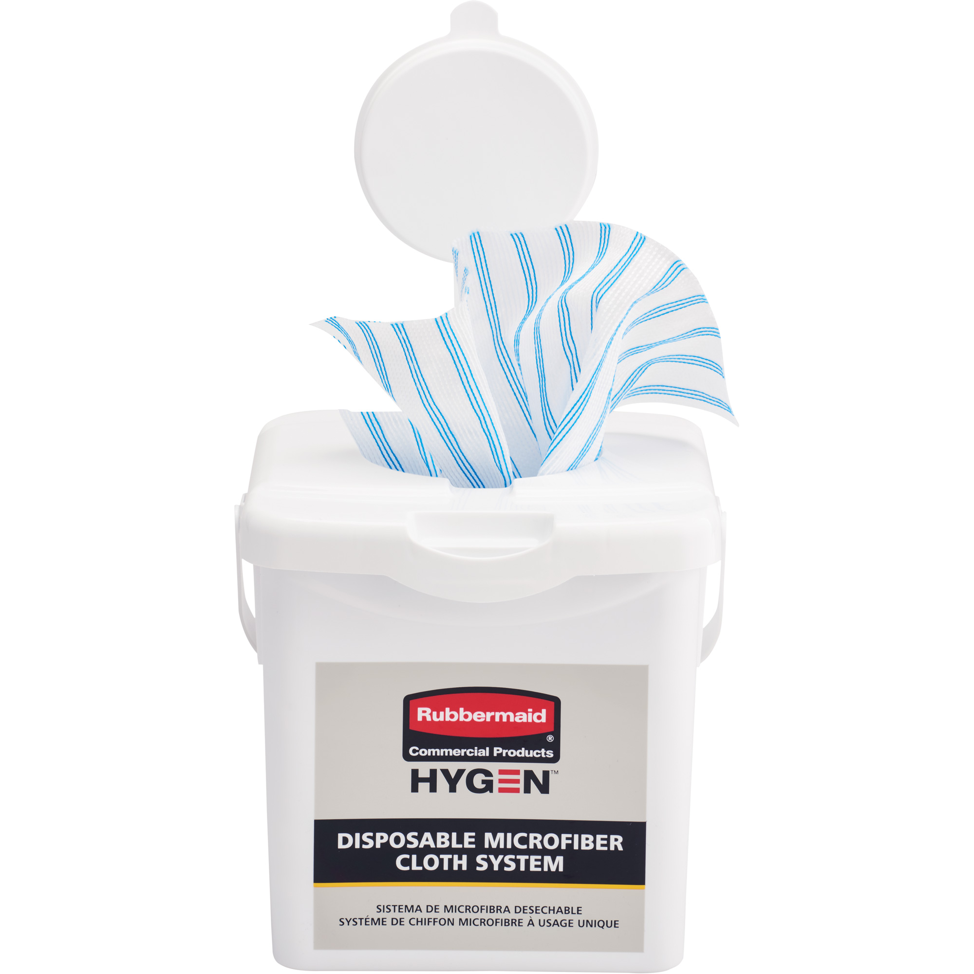 Seau de chargement pour chiffons microfibres, Blanc – Image 3
