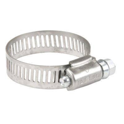 COLLIER DE SERRAGE,ACIERINOX.&ZINC,3/4"-1 3/4", Dia. min 3/4"
