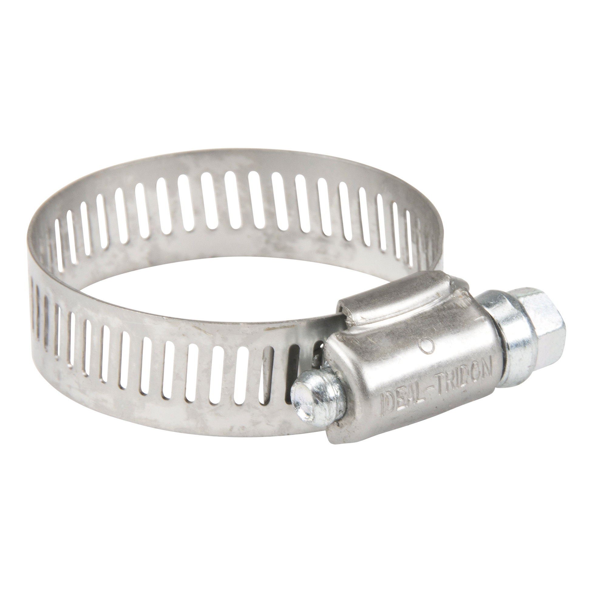 COLLIER DE SERRAGE,ACIERINOX.&ZINC,3/4"-1 3/4", Dia. min 3/4"