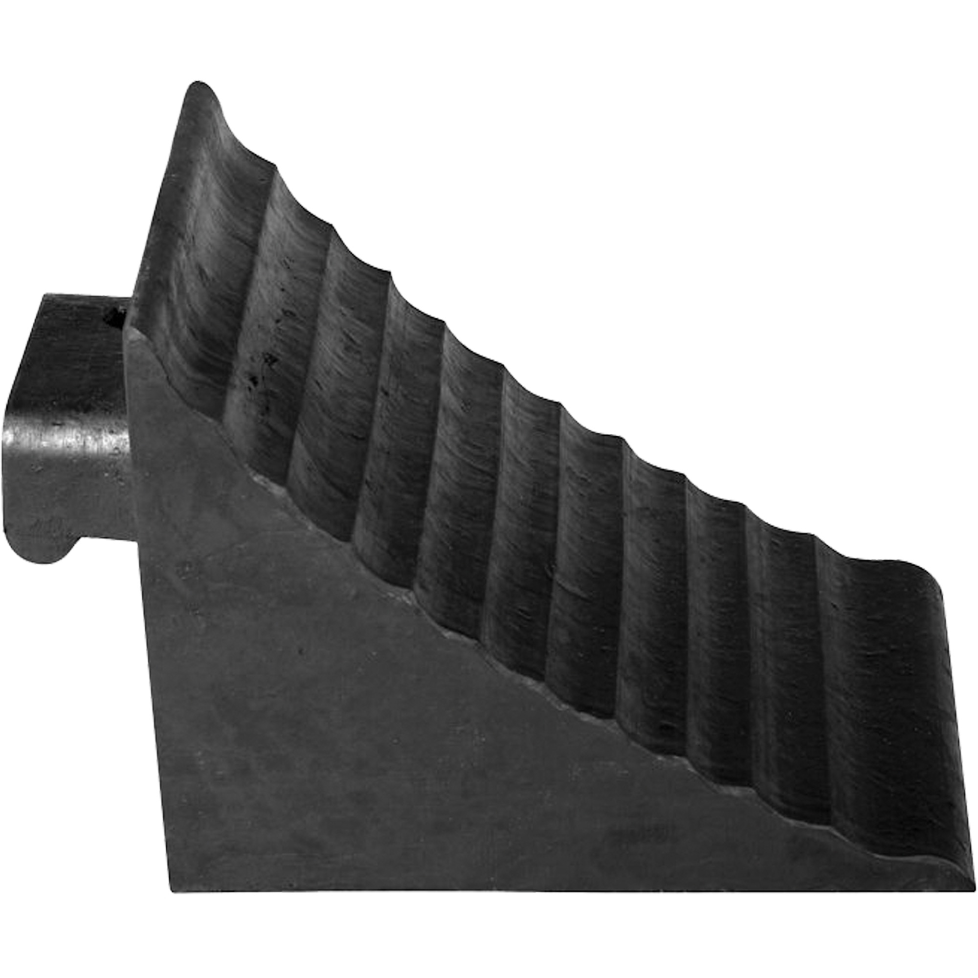 Cale de roue, 9-3/4" x 7-1/4" x 7-3/4", Noir